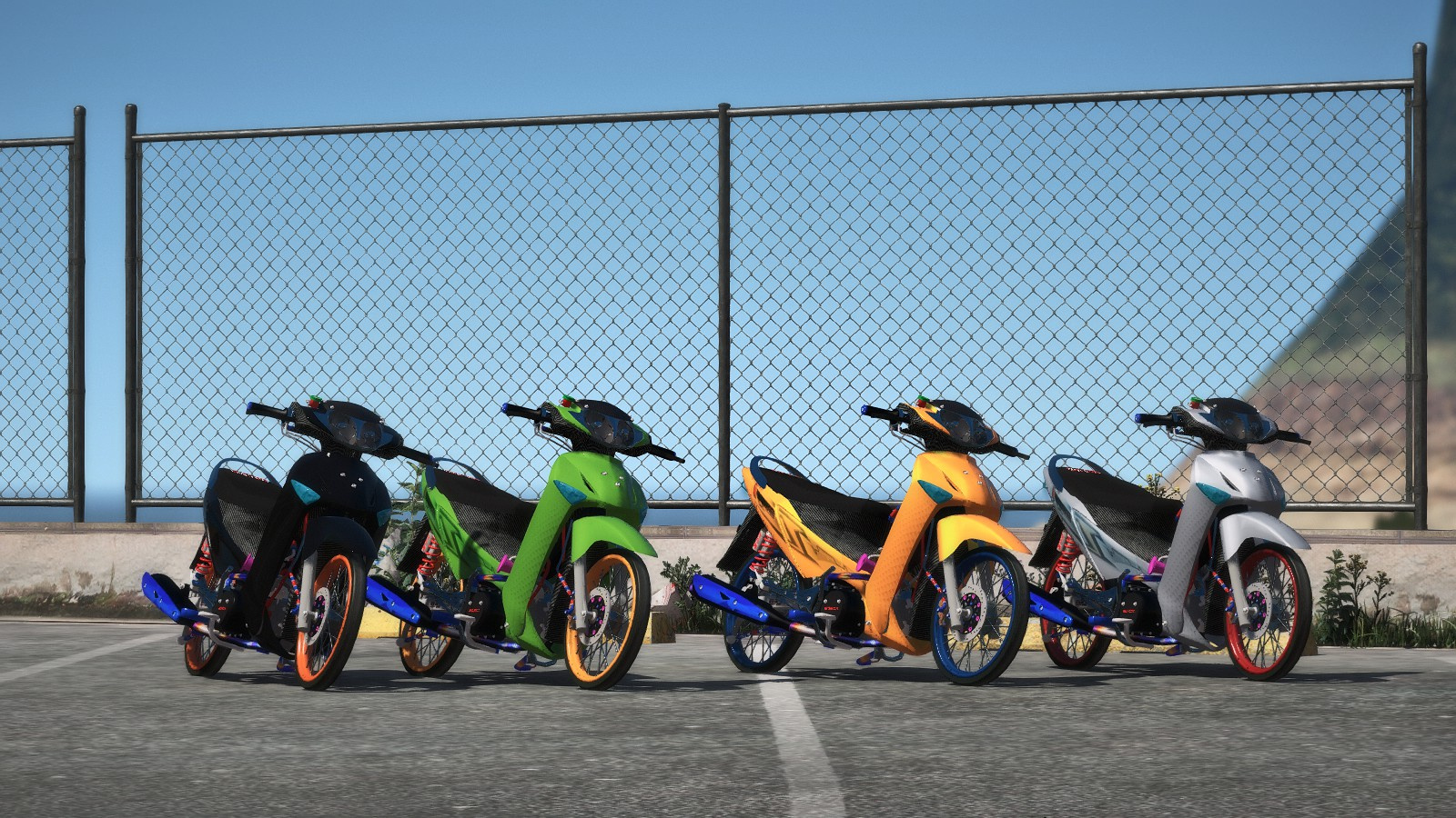 Honda Wave 125i Retexture Fix bugs wheels color [Replace]