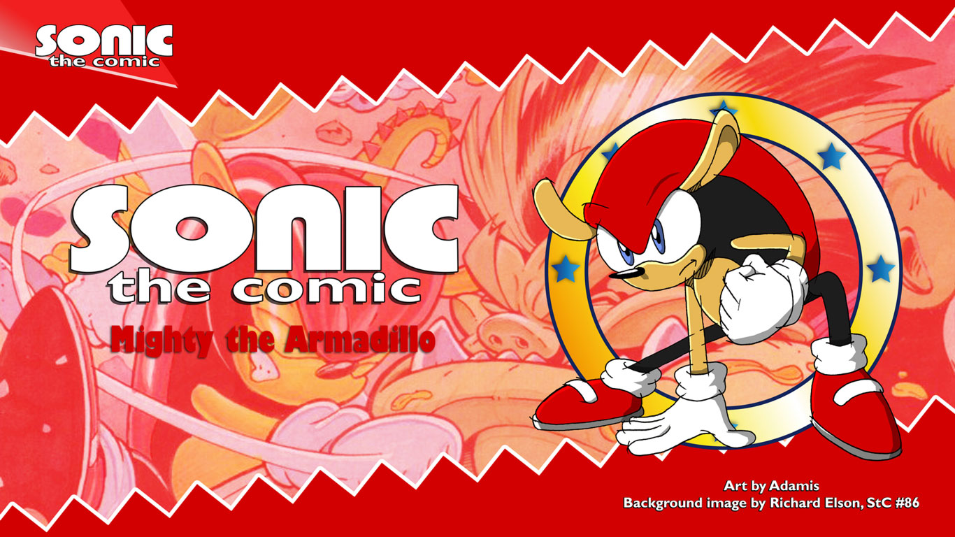 Download Mighty The Armadillo in Action Wallpaper