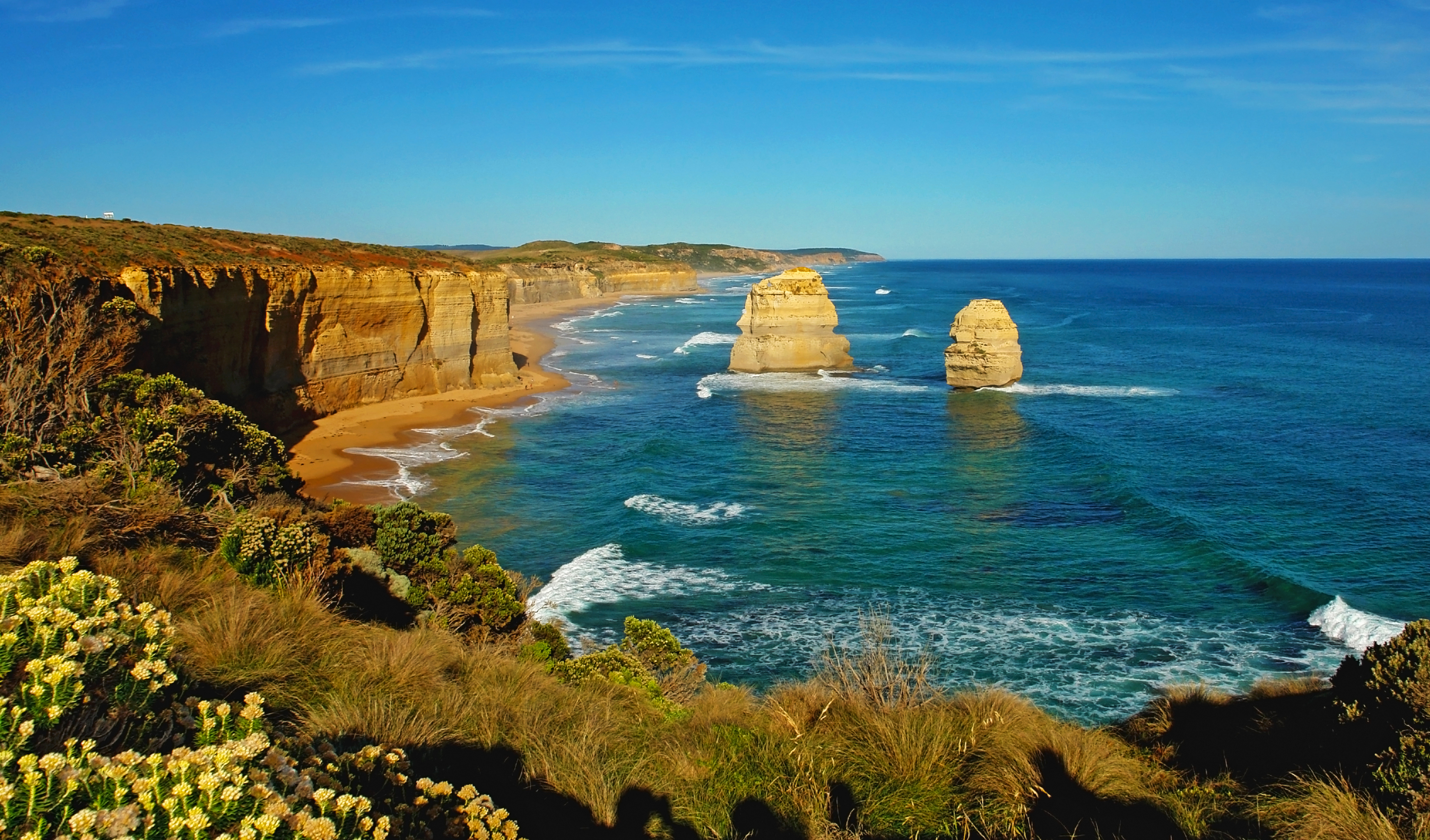 HD desktop wallpaper: Earth, Coastline, Australia, Victoria (Australia), The Twelve Apostles, Limestone Stacks download free picture