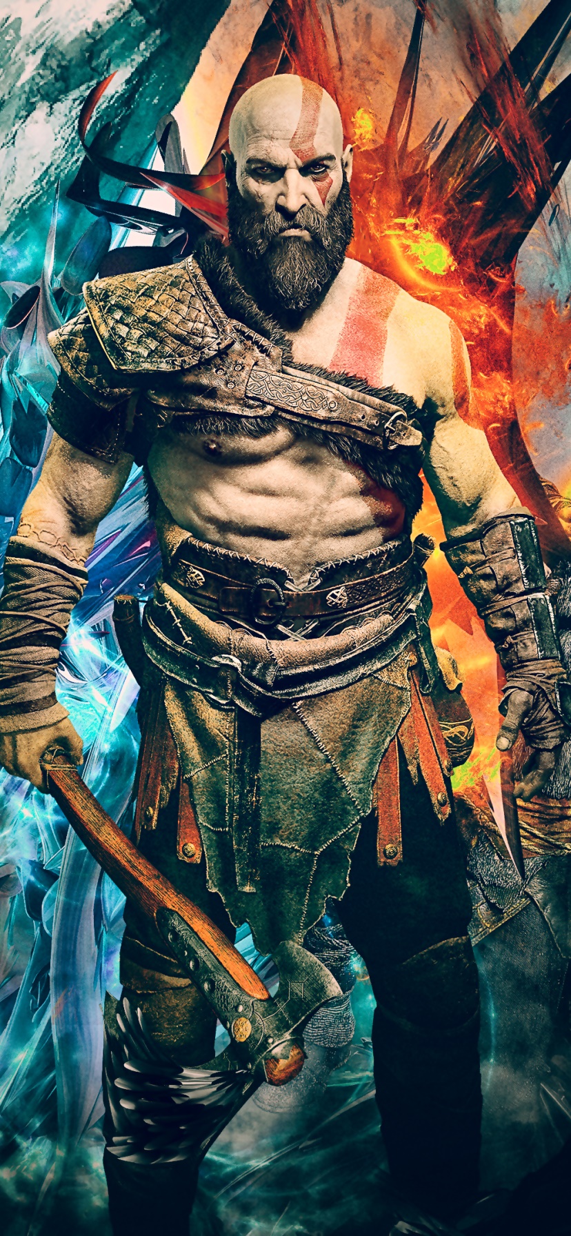 Wallpaper / Video Game God of War Phone Wallpaper, Kratos (God Of War), 828x1792 free download