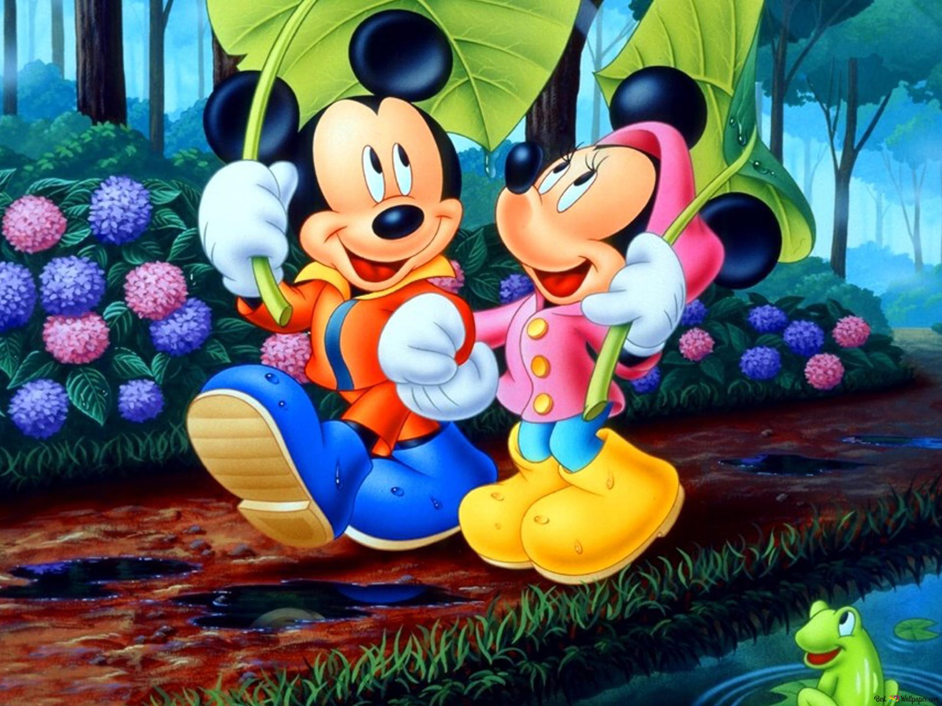 Mickey and minnie mouse 2K wallpaper download