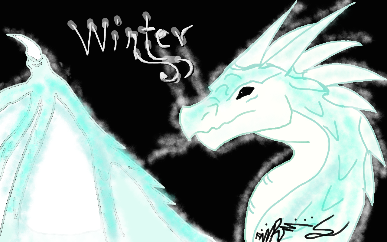IceWing from Wings Of Fire book 6 I love him