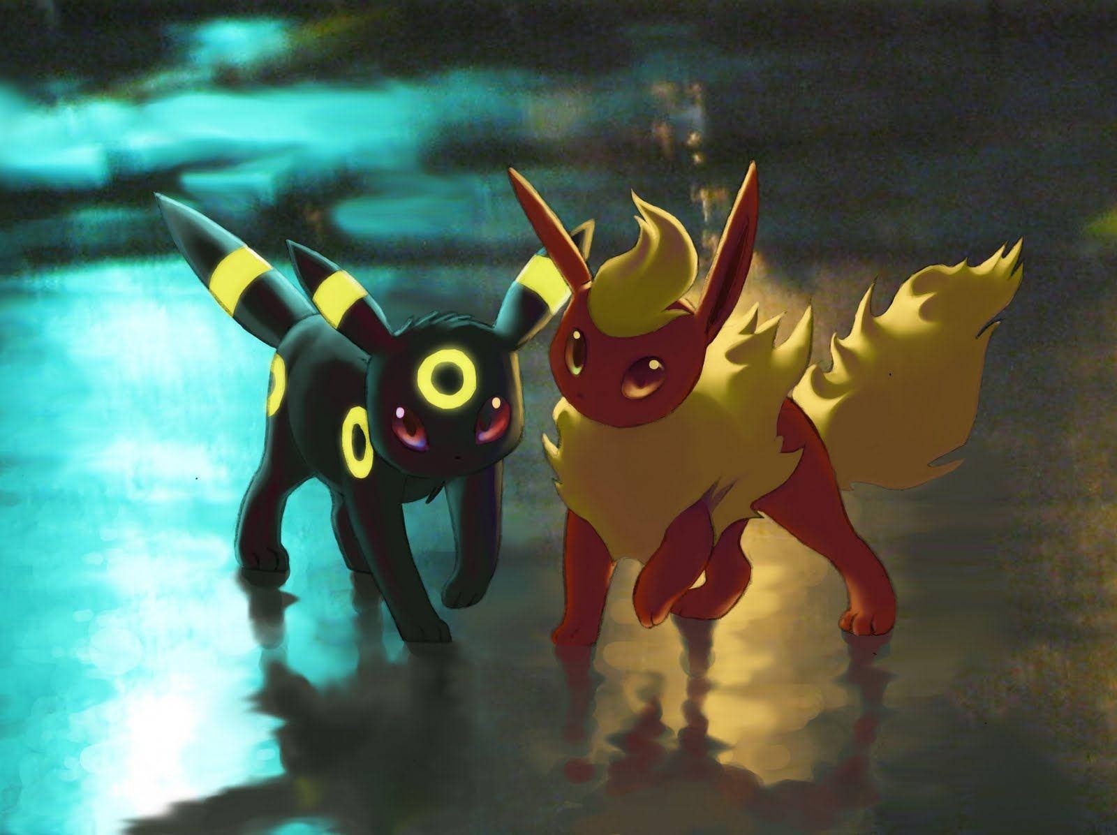 Download Flareon And Umbreon From Pokemon Wallpaper