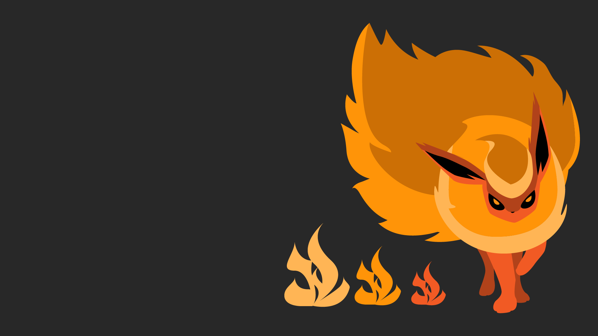OC Flareon 1080p wallpaper (+shiny version in comments)