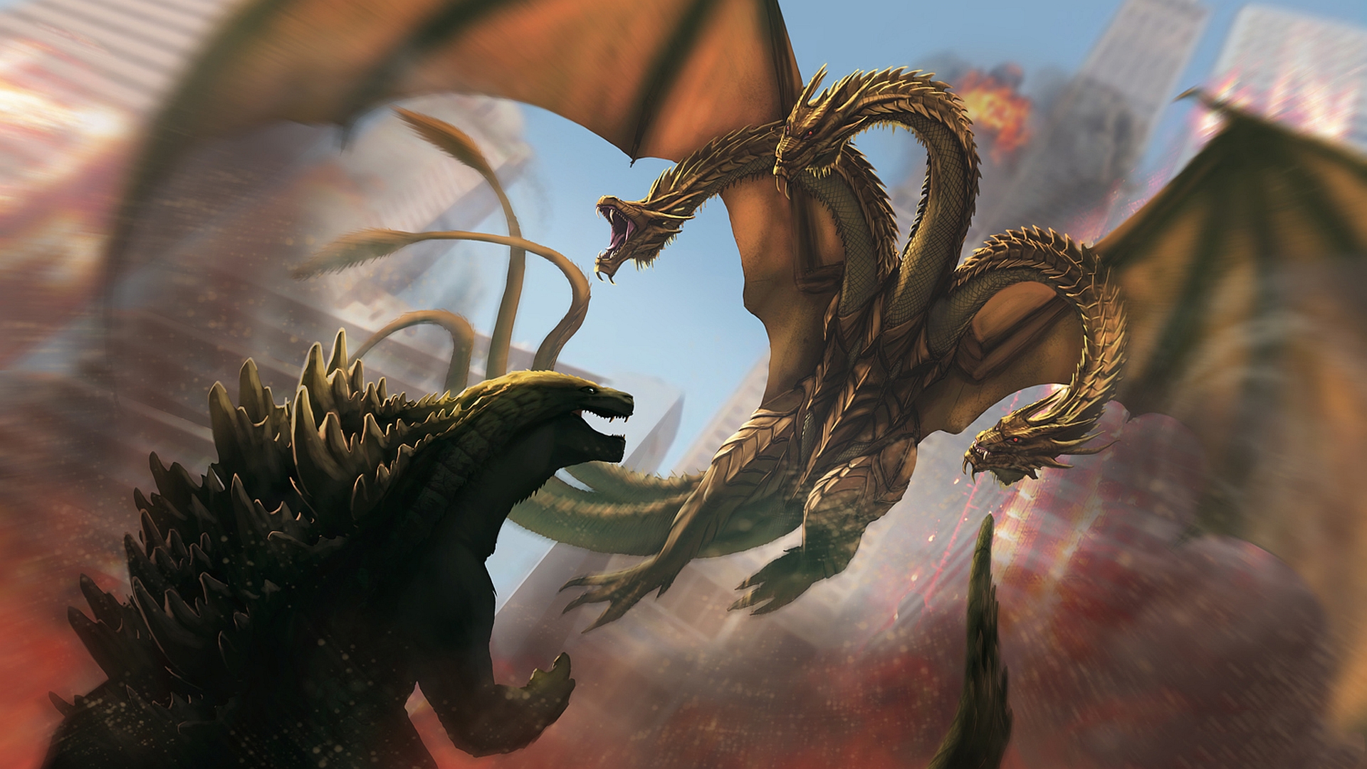 King Ghidorah HD Wallpaper and Background
