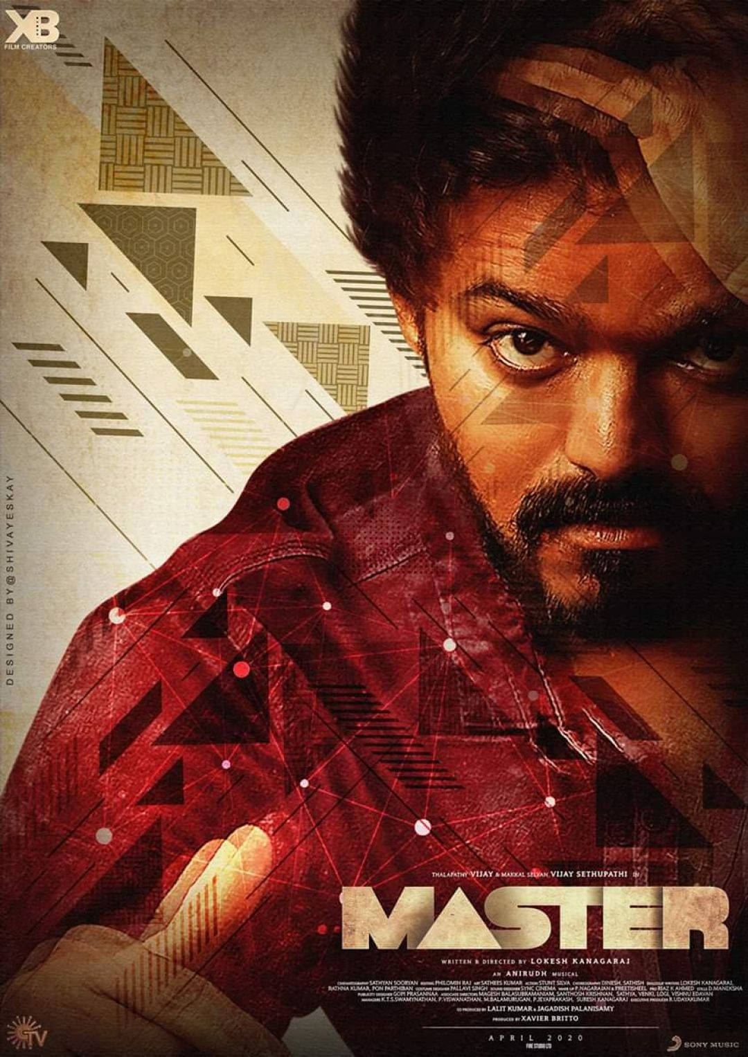 Download Master Vijay 4k Action Film Poster Wallpaper
