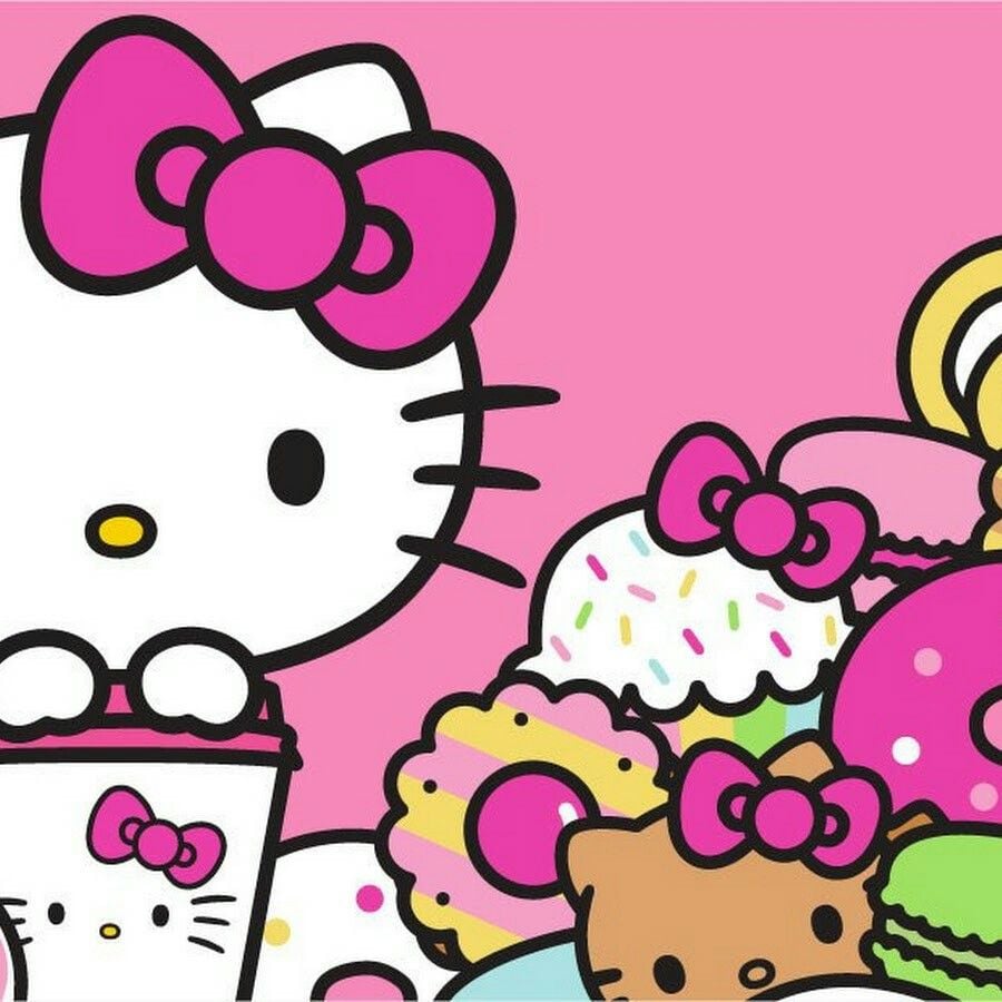 Hello Kitty Café. ©Sanrio. Source: via google image. Hello kitty art, Hello kitty background, Hello kitty image