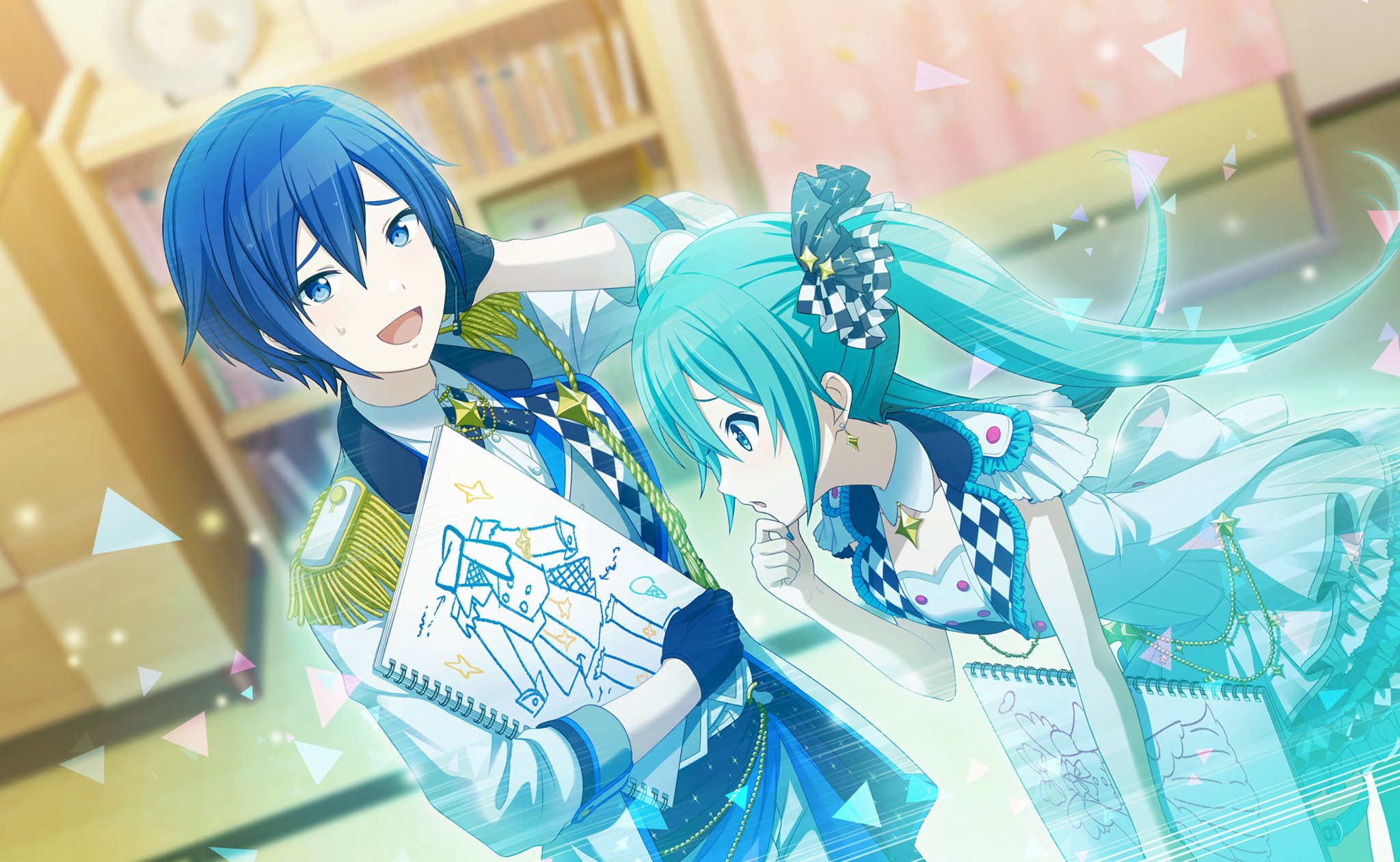 Project Sekai ENG (Unofficial) pulling this 4 KAITO from the gacha, you will unlock the Illuminate Archer costume!