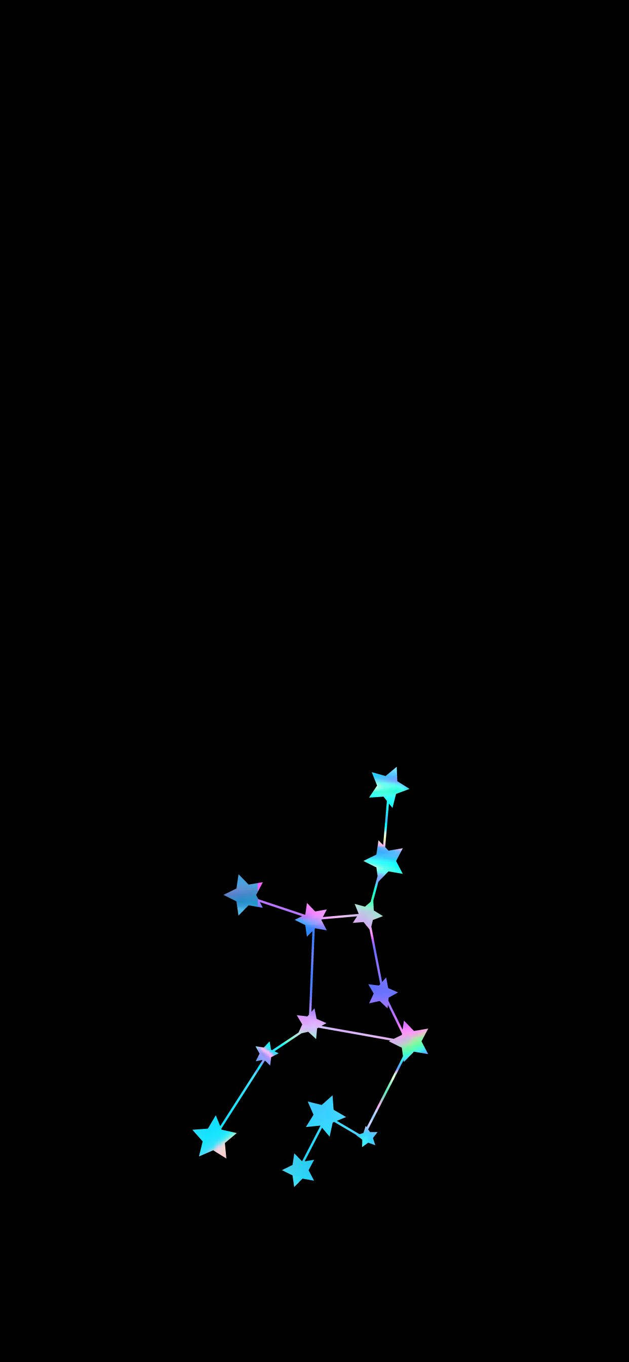 Download Cool Virgo Constellation Minimalist Wallpaper