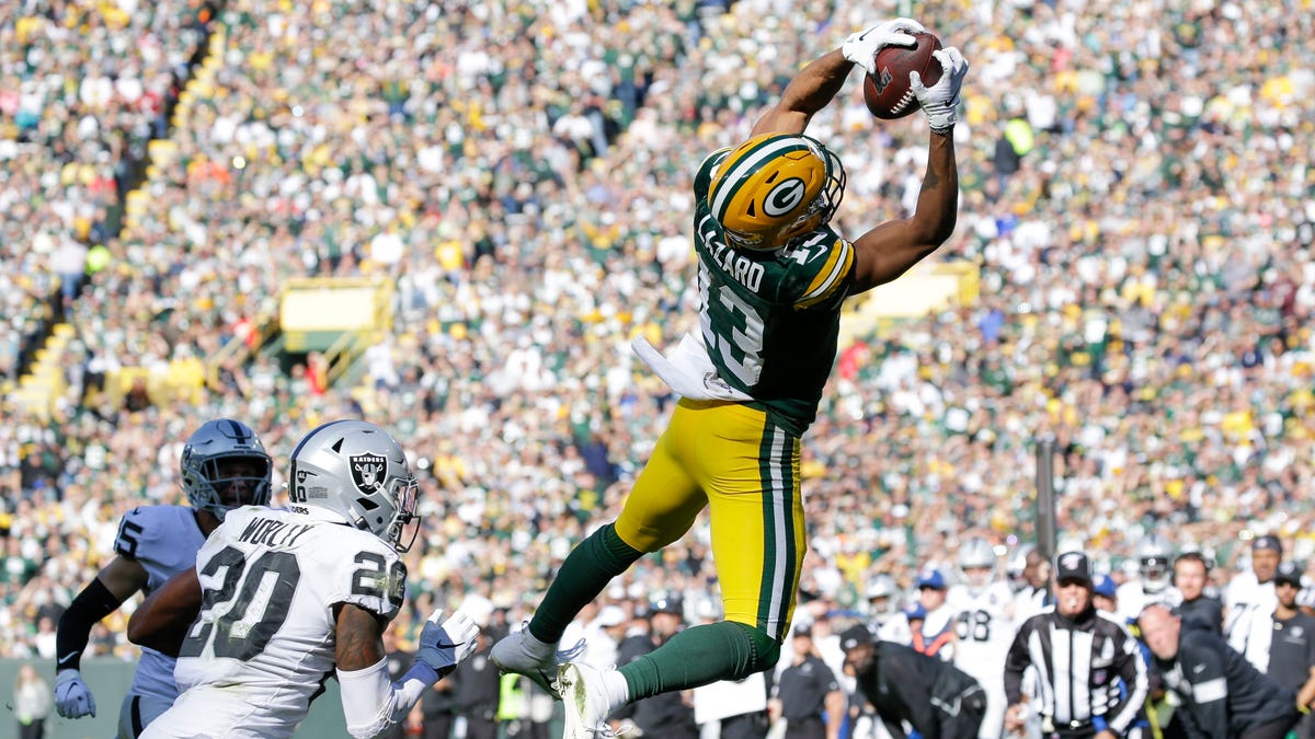 Allen Lazard Signed Green Bay Packers Unframed 16×20 NFL Photo