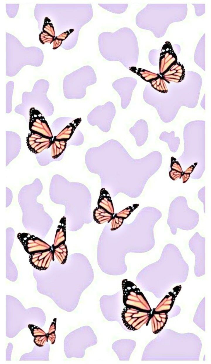 Butterflys and cow print. Butterfly wallpaper, Cow print wallpaper, Butterfly wallpaper iphone