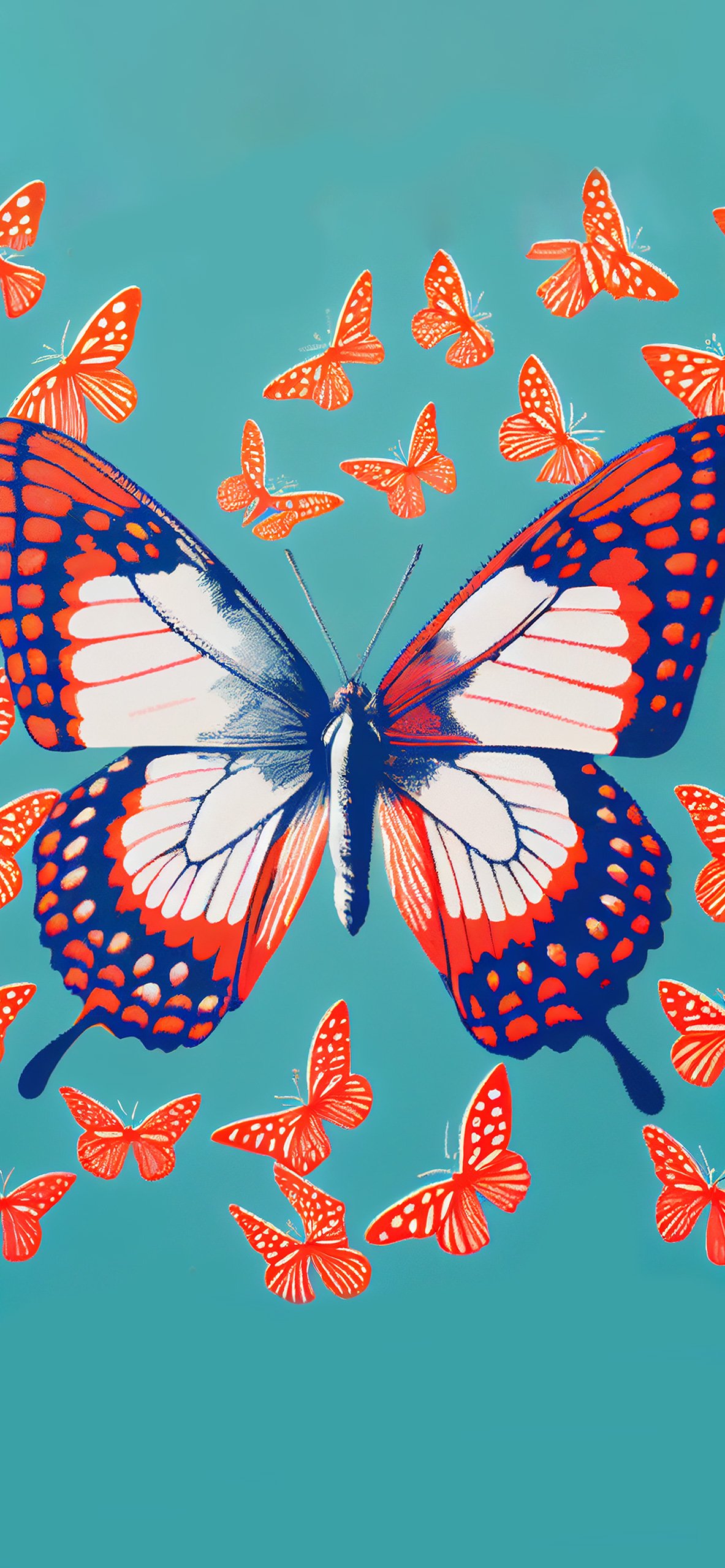 Butterfly Preppy Aesthetic Wallpaper Wallpaper iPhone