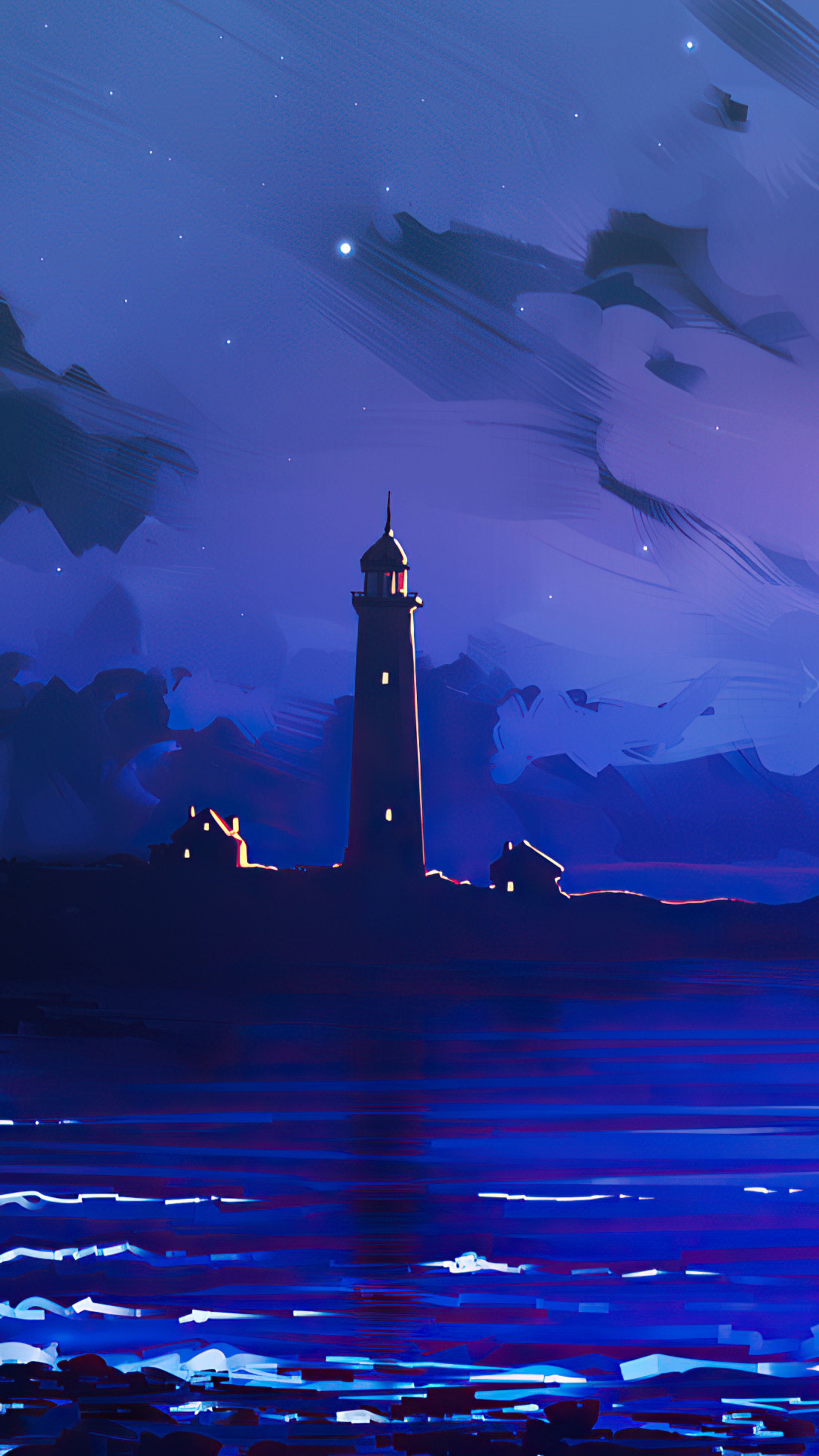 lighthouse, artist, artwork, digital art, hd, 4k, artstation Gallery HD Wallpaper