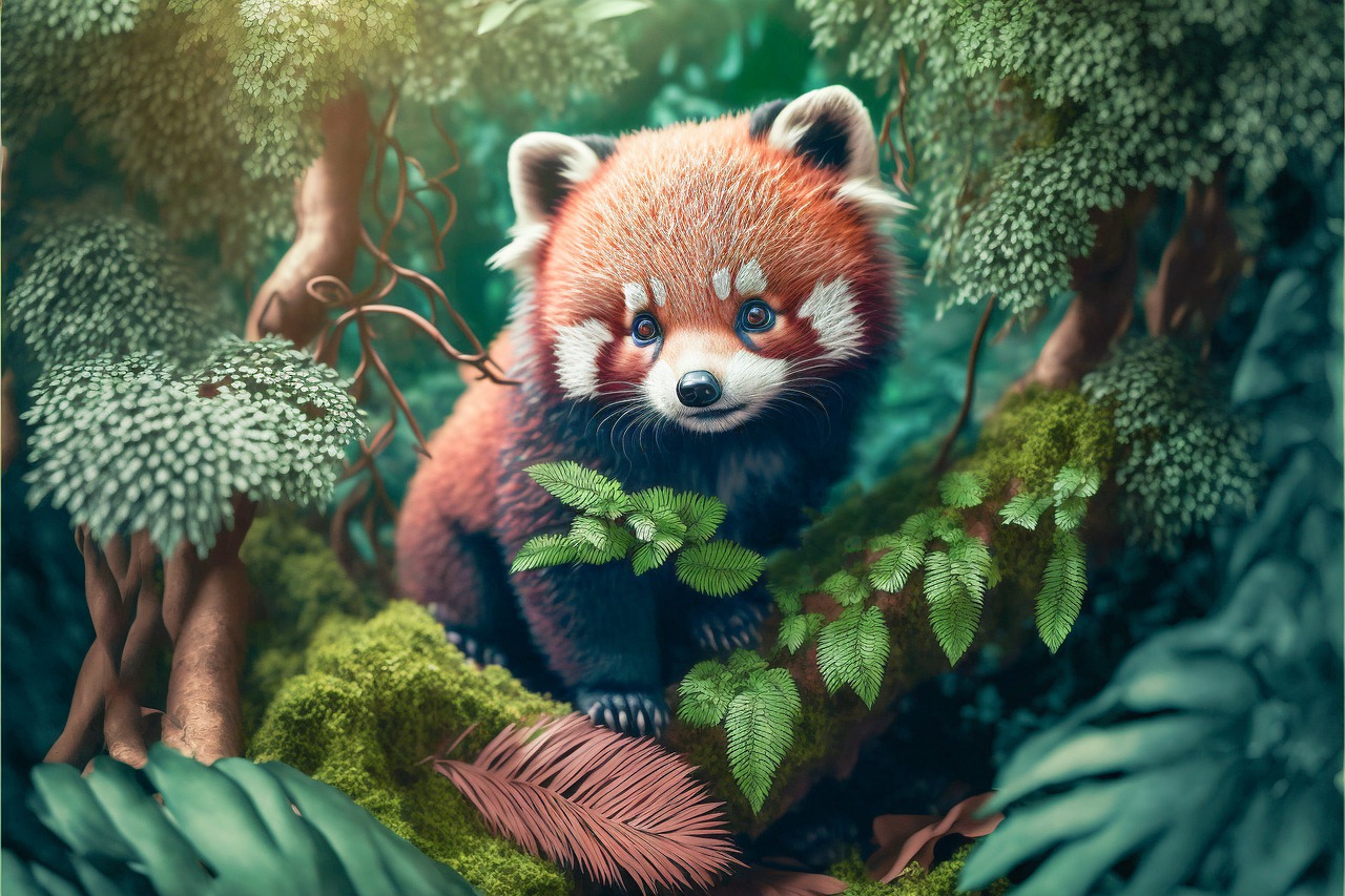 Red Panda Animal Forest Ai