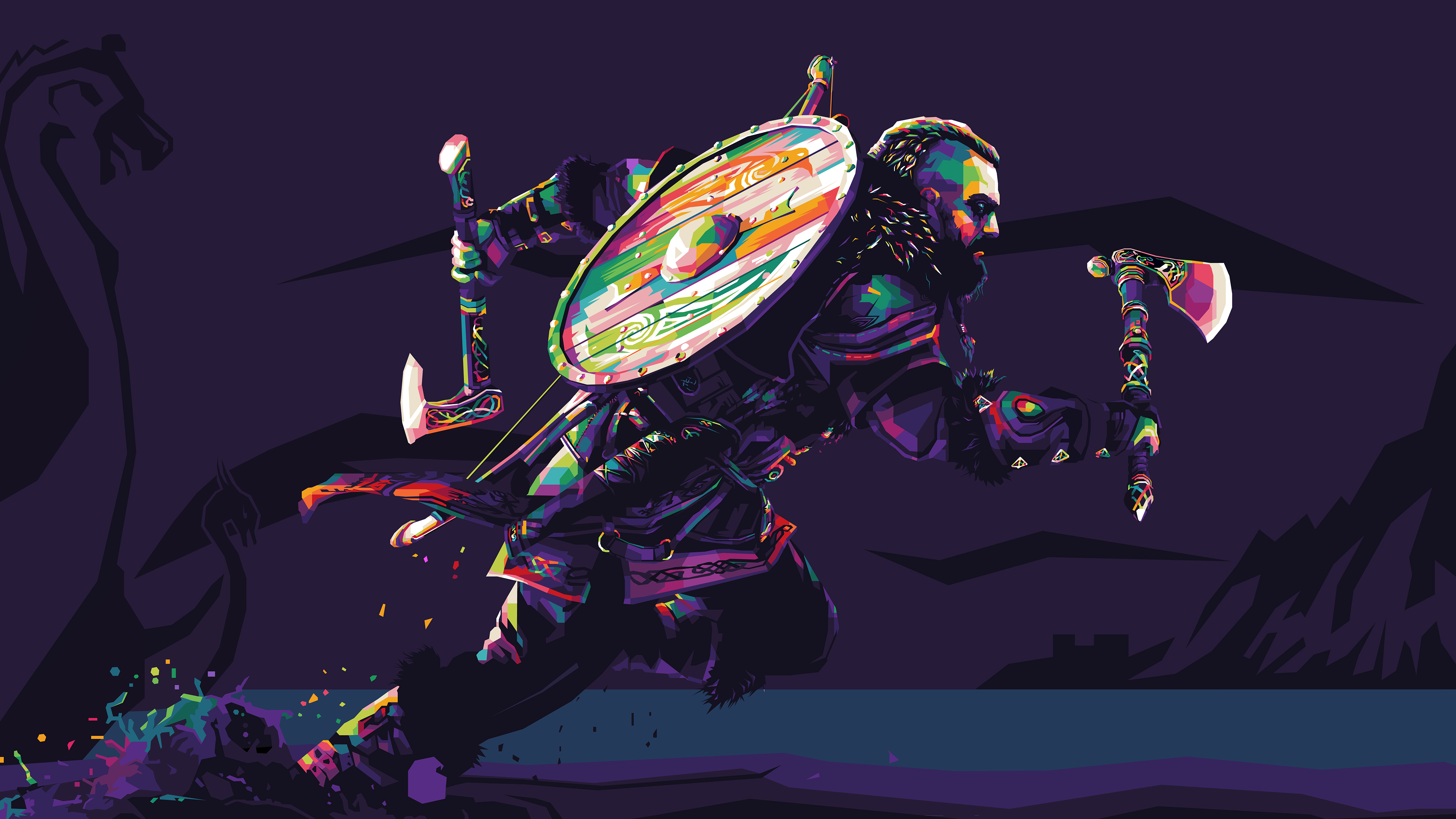 Assassin's Creed Valhalla Wallpaper 4K, Artwork, Illustration, Graphics CGI