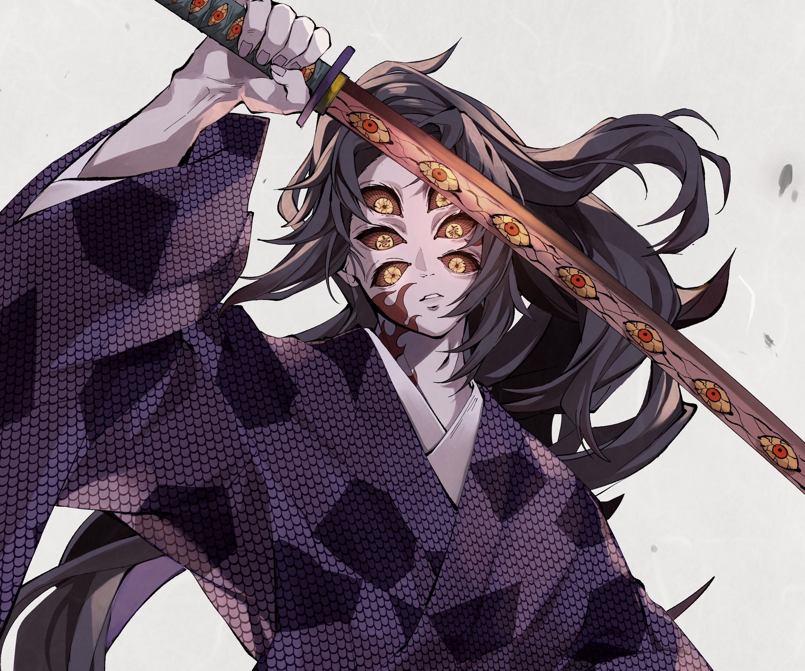 HD desktop wallpaper: Anime, Demon Slayer: Kimetsu No Yaiba, Kokushibo (Demon Slayer) download free picture