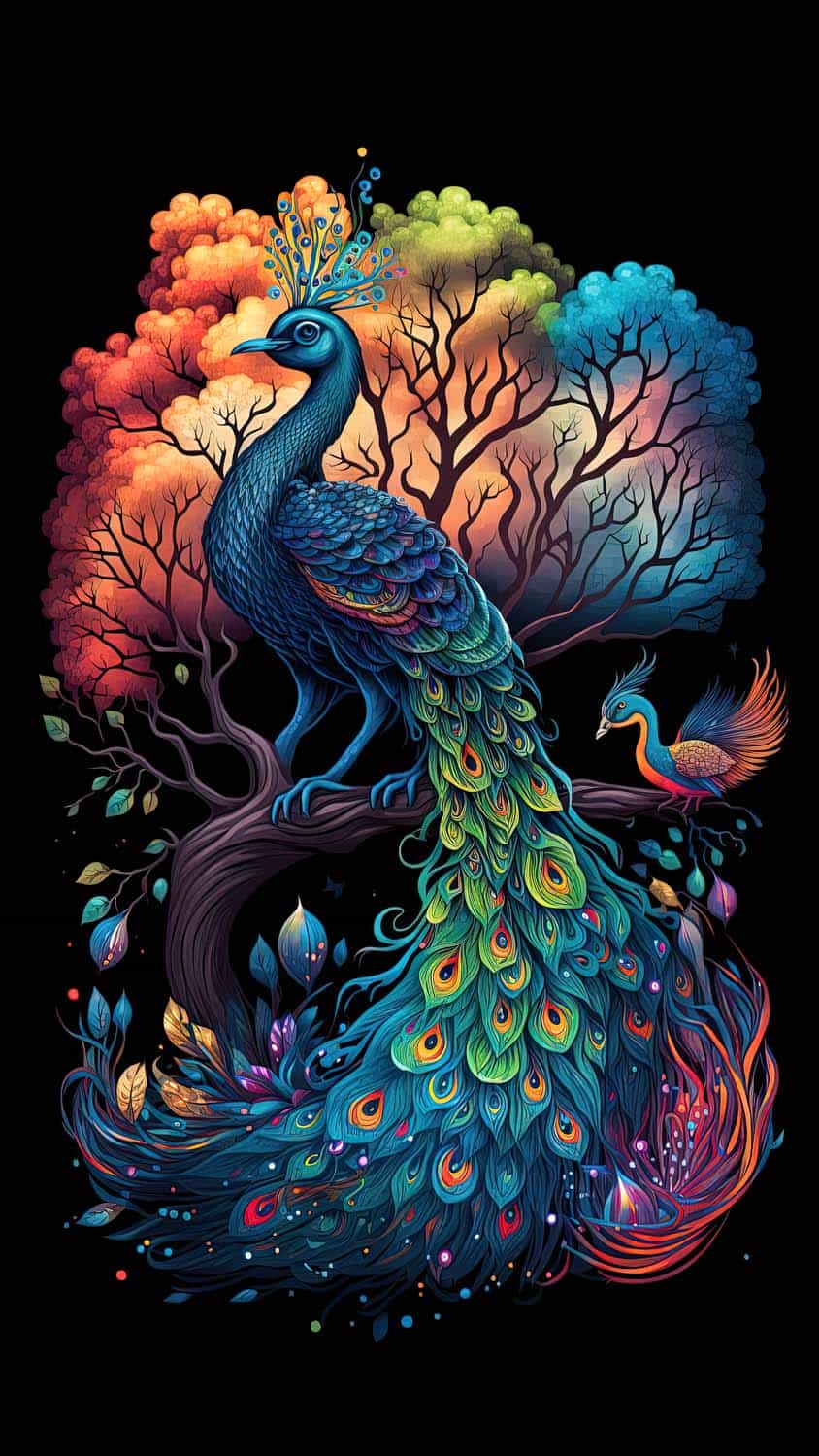 Peacock Art Wallpapers - Wallpaper Cave