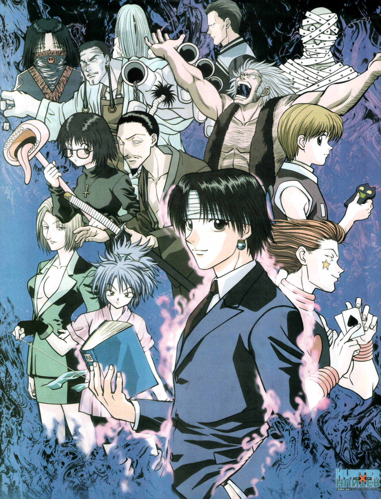 Download Pink And Blue Phantom Troupe Wallpaper