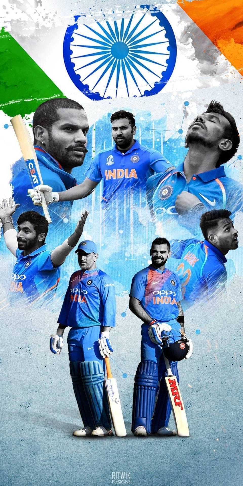 Download Indian Cricket Men's Baseball Team Wallpaper