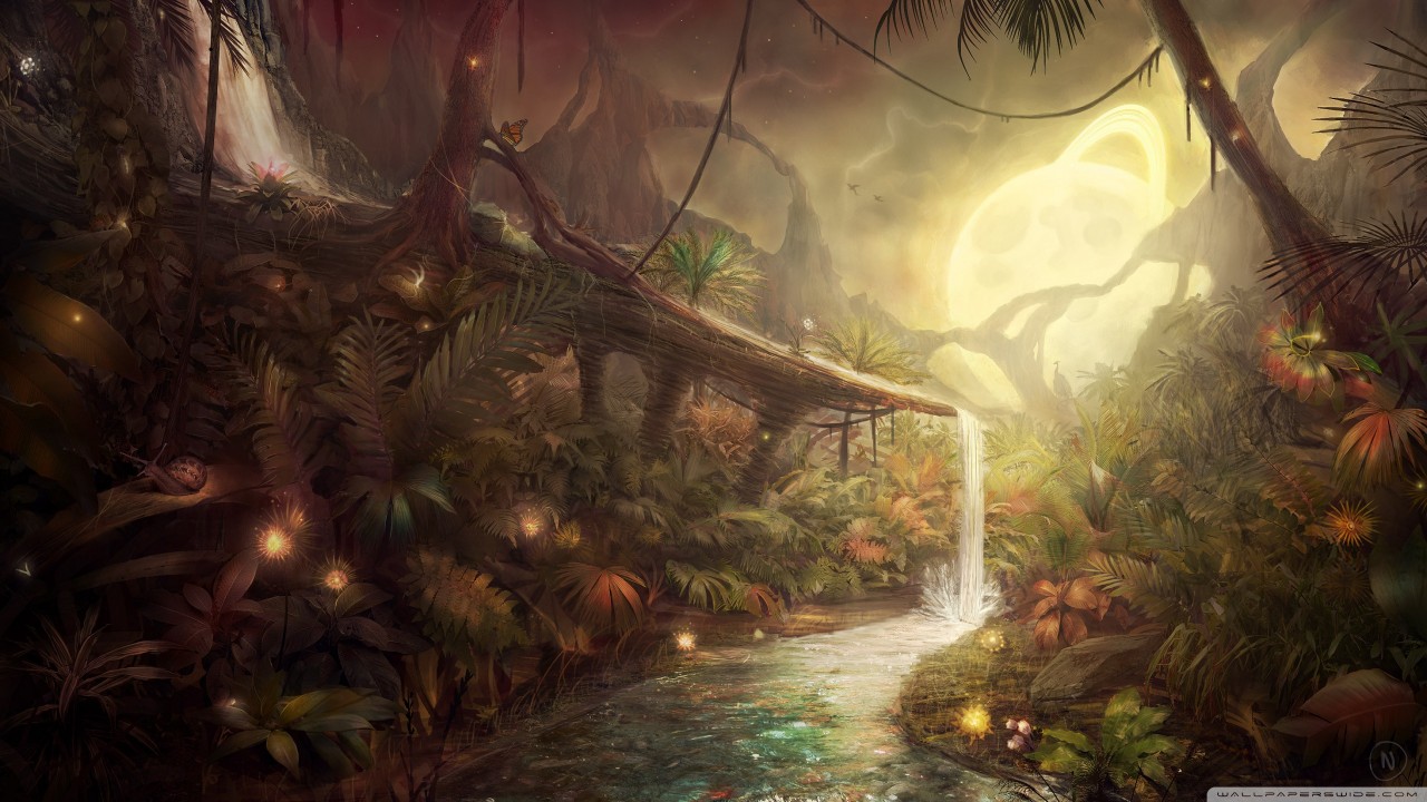 Jungle Fantasy Art, fantastic wallpaper. Jungle Fantasy Art, fantastic