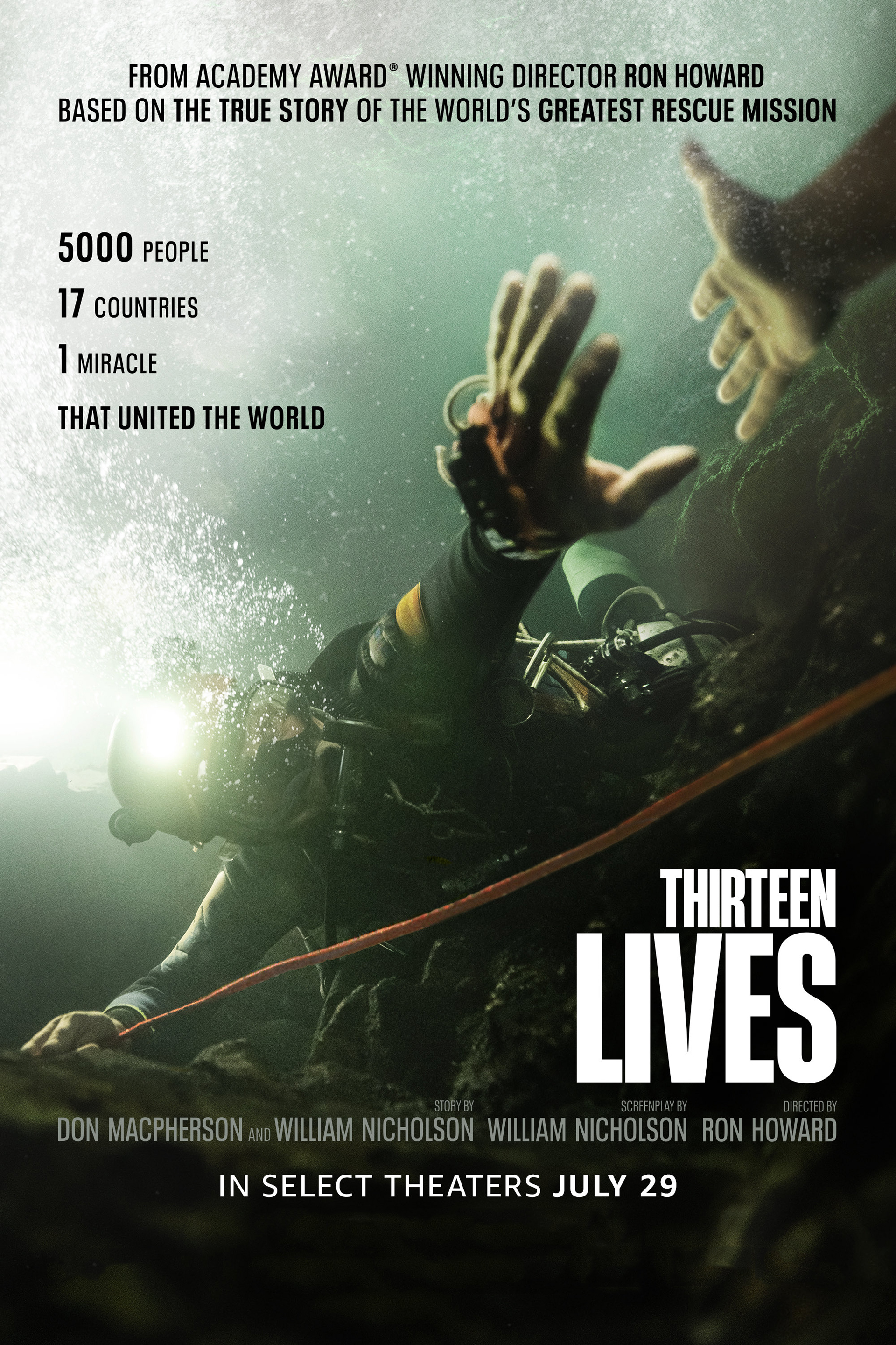 Thirteen Lives Movie Poster Quality Glossy Print Photo Wall Art Viggo Mortensen Colin Farrell Sizes Available 8x10 11x17 16x20 22x28 24x36 27x40 (11x17)