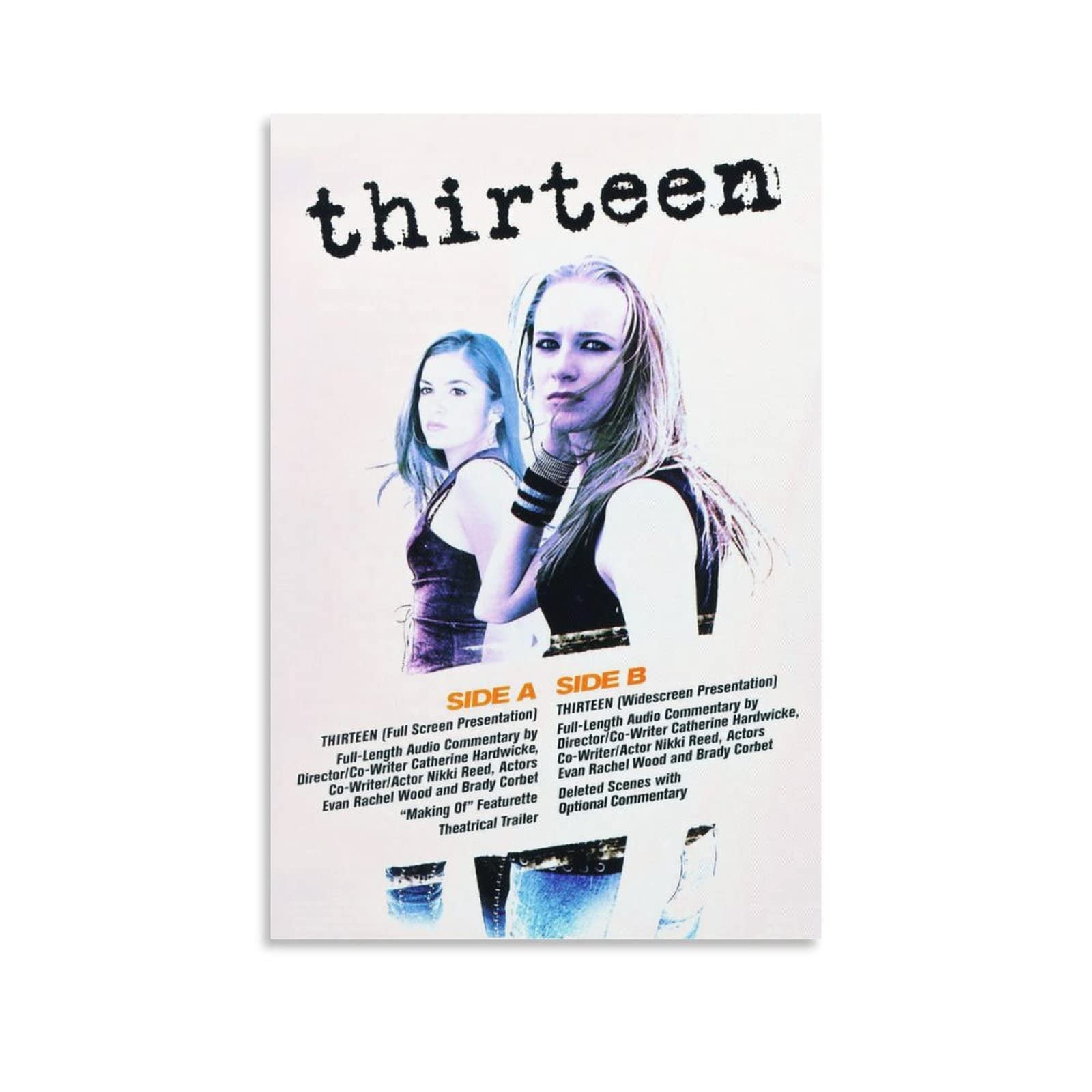 Minimalist Posters Thirteen (2003) Movie Poster Star of The Poster Canvas Painting Posters And Prints Wall Art Picture for Living Room Bedroom Decor 12x18inch(30x45cm): Posters & Prints