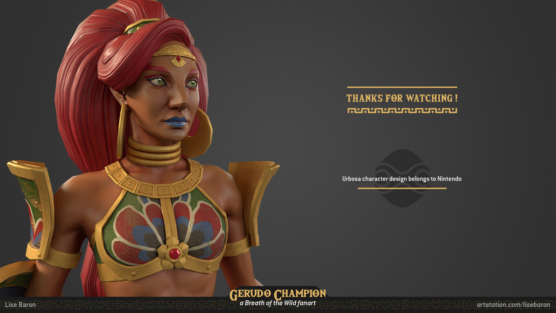Gerudo Champion, BOTW fan art