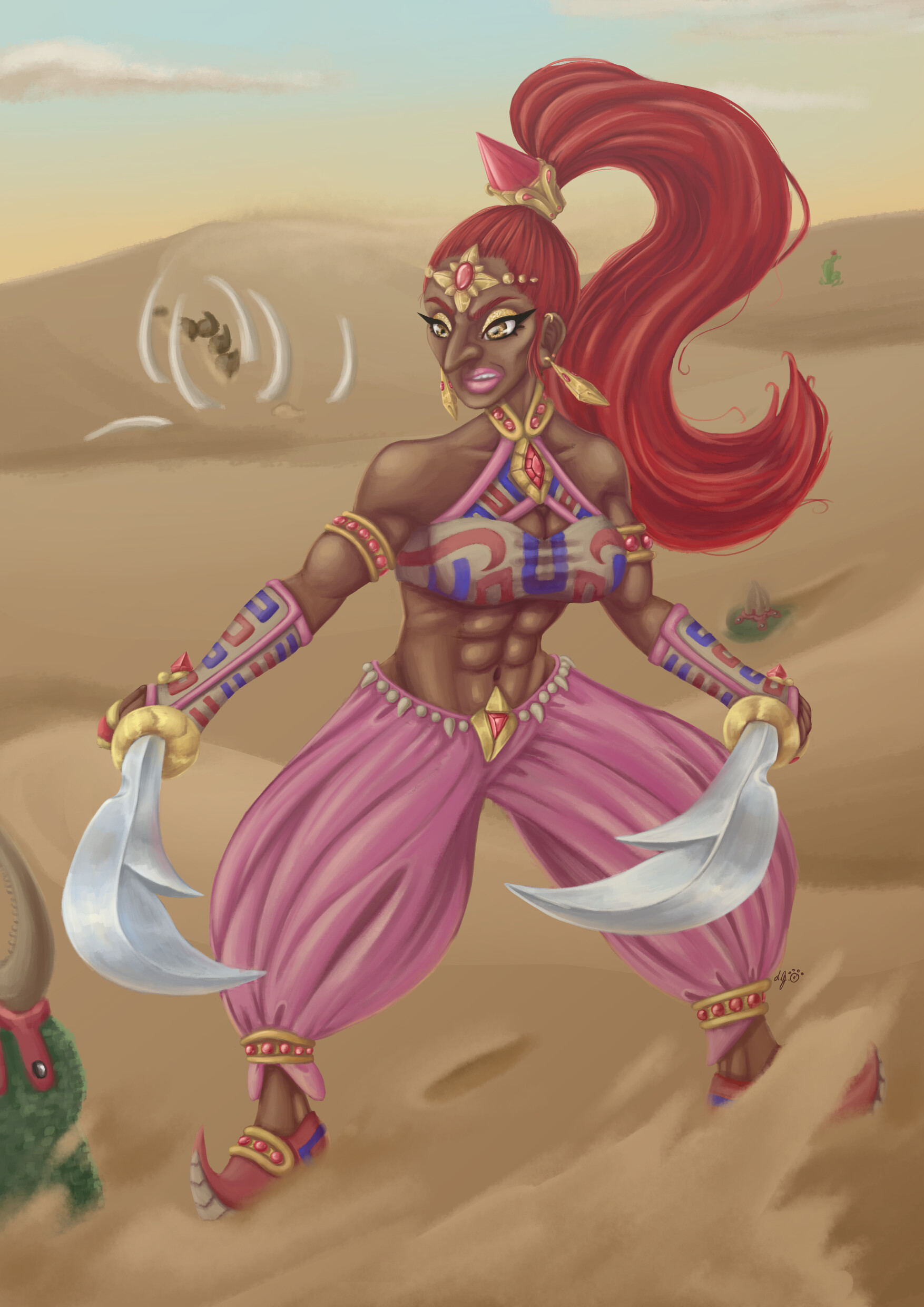 Nabooru the Gerudo Sage .: LoZ Commission