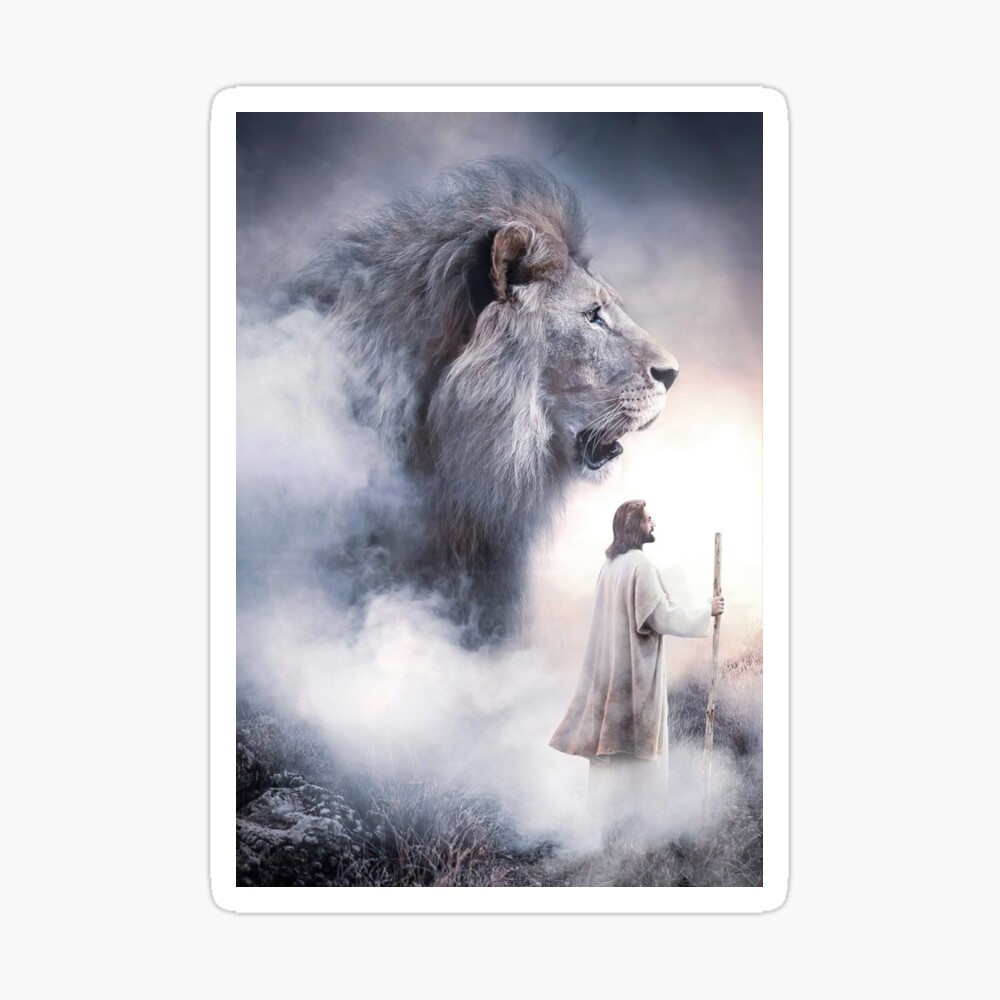 Jesus And Lion Christian Gifts Lion Jesus And Lion Jesus Gifts Poster