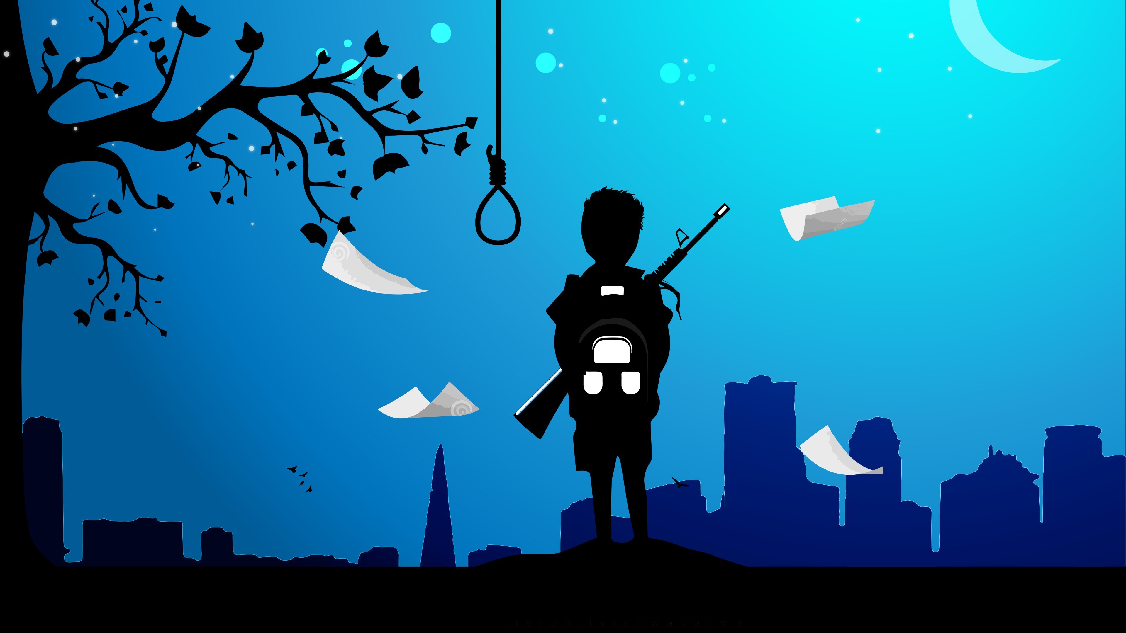 Wallpaper / alone, artist, artwork, digital art, hd, 4k, free download