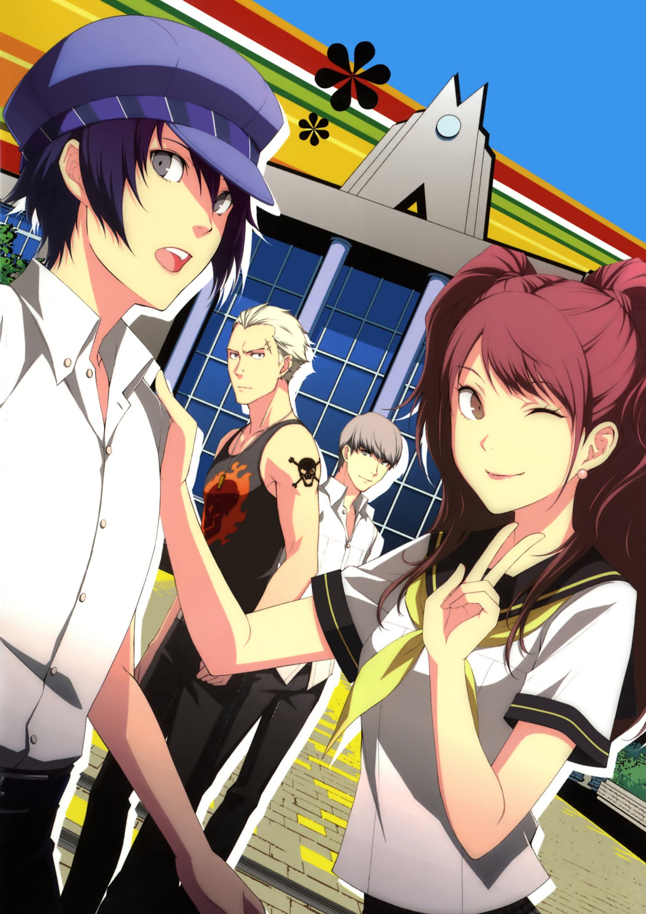 video, Games, Persona, 4, Narukami, Yuu, Scans, Shirogane, Naoto, Kujikawa, Rise, Tatsumi, Kanji Wallpaper HD / Desktop and Mobile Background