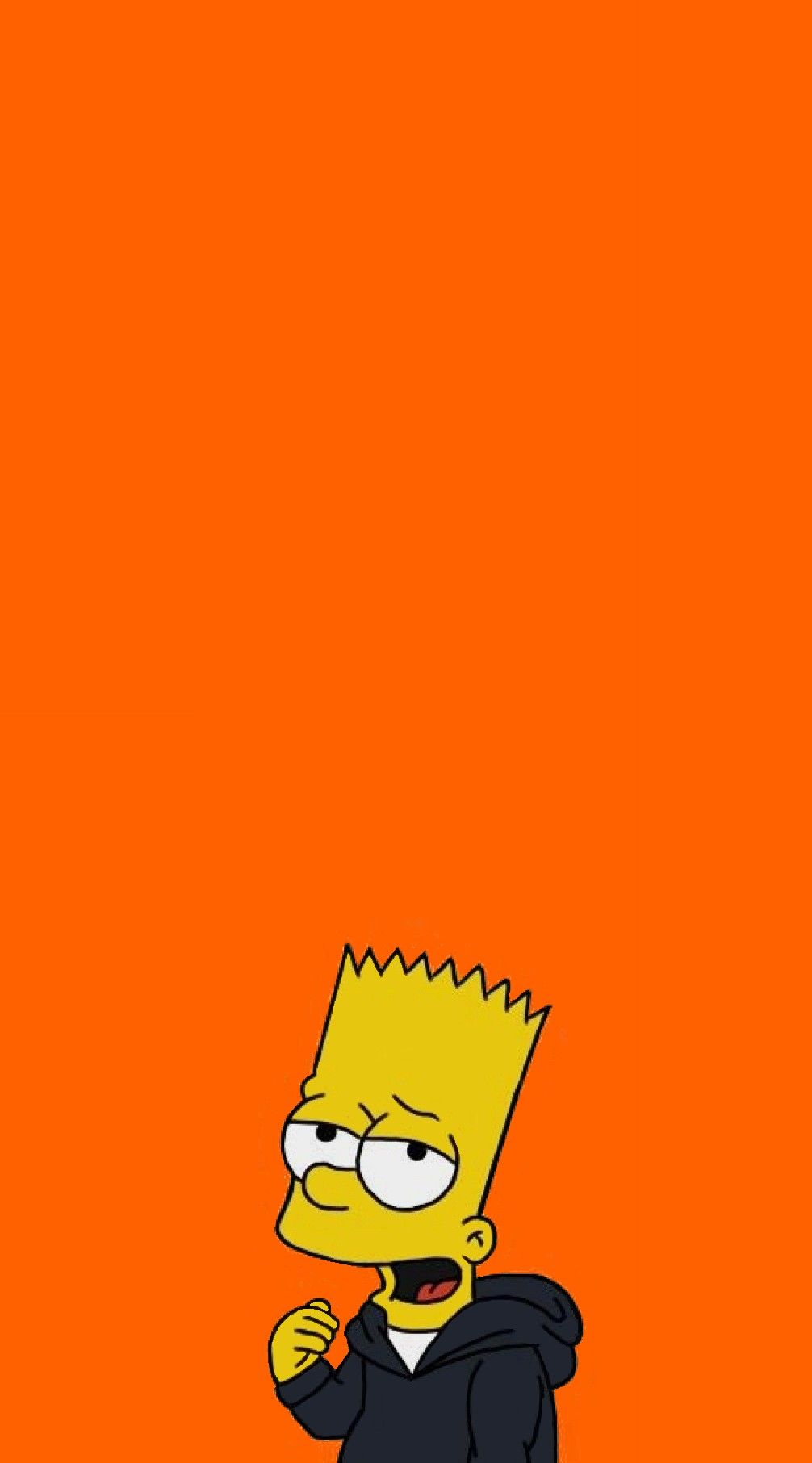 Aesthetic Bart Simpson. Simpson wallpaper iphone, iPhone wallpaper orange, Bart simpson art