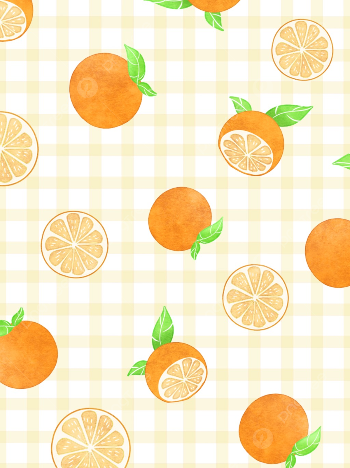 Fresh Cartoon Fruit Orange Background Mobile Phone Desktop Wallpaper Image For Free Download