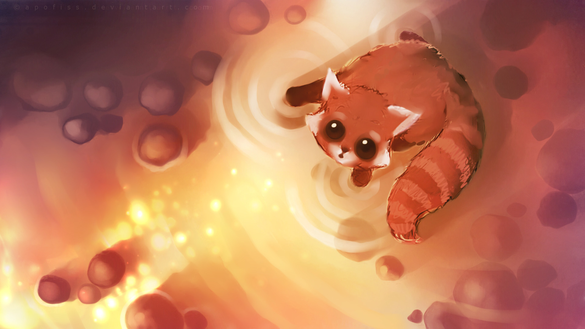 Download Cute Fox Cartoon Wallpaper