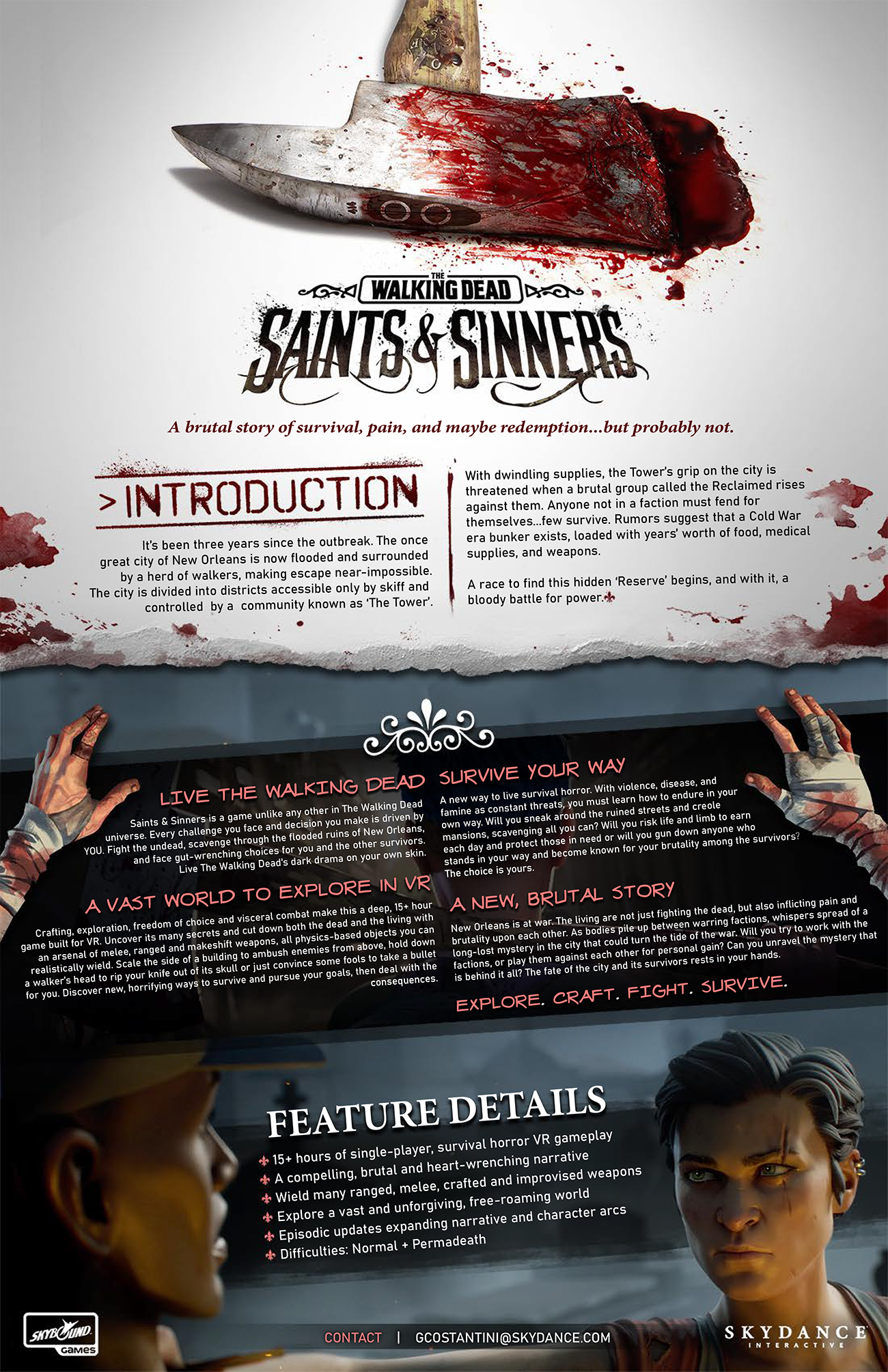 All Games Delta: The Walking Dead: Saints & Sinners Announced for PC VR