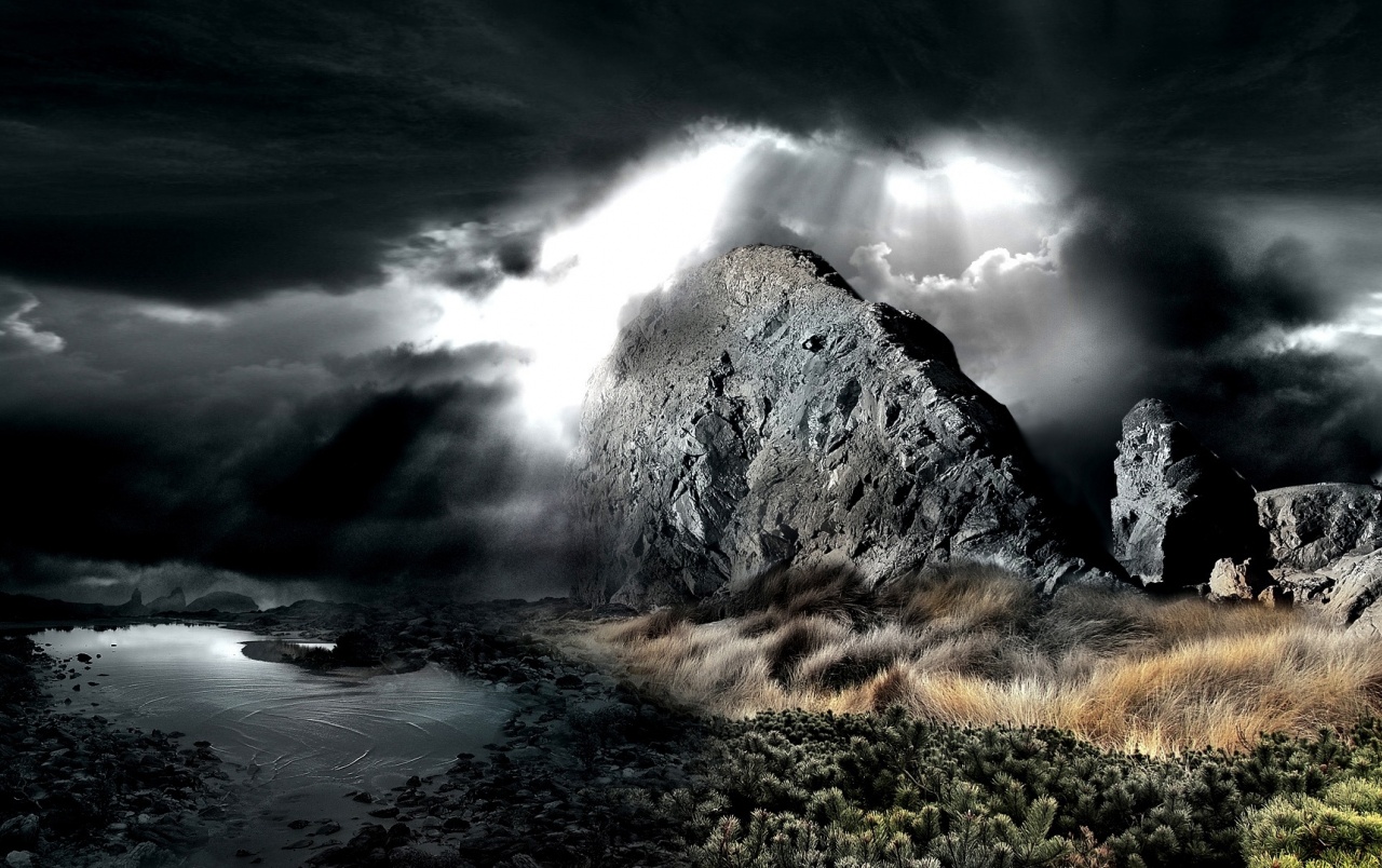 Dark Rocks wallpaper. Dark Rocks