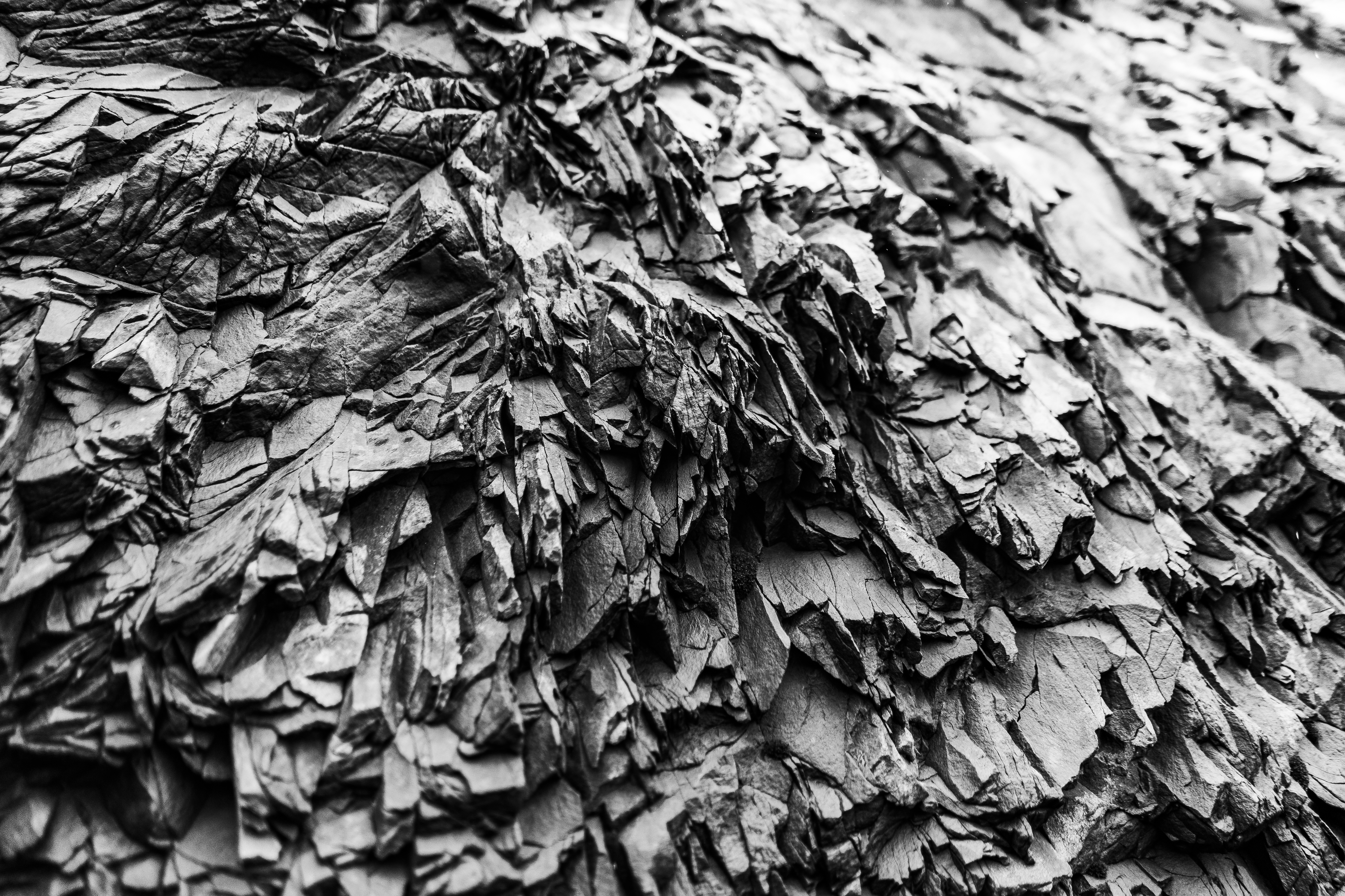 Texture of Black Rock in Iceland Free