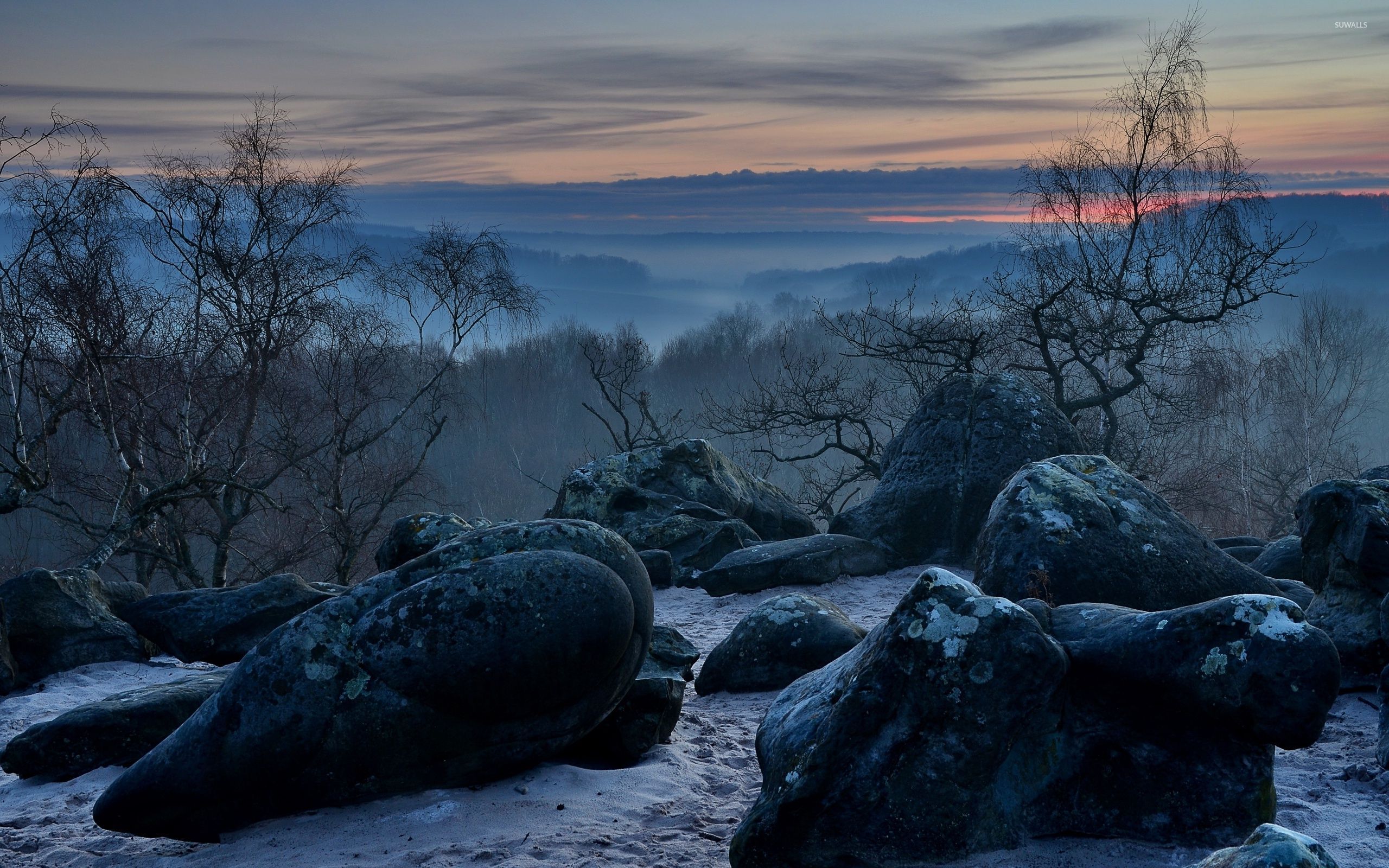 Dark rocks in the mountain wallpaper wallpaper