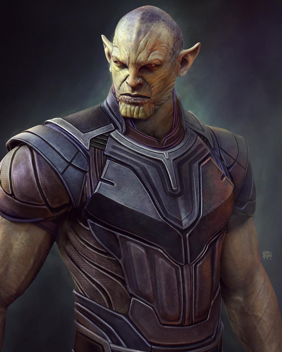 MCU Concept Art Super Skrull. Marvel Concept Art, Marvel Artwork, Superhero Design