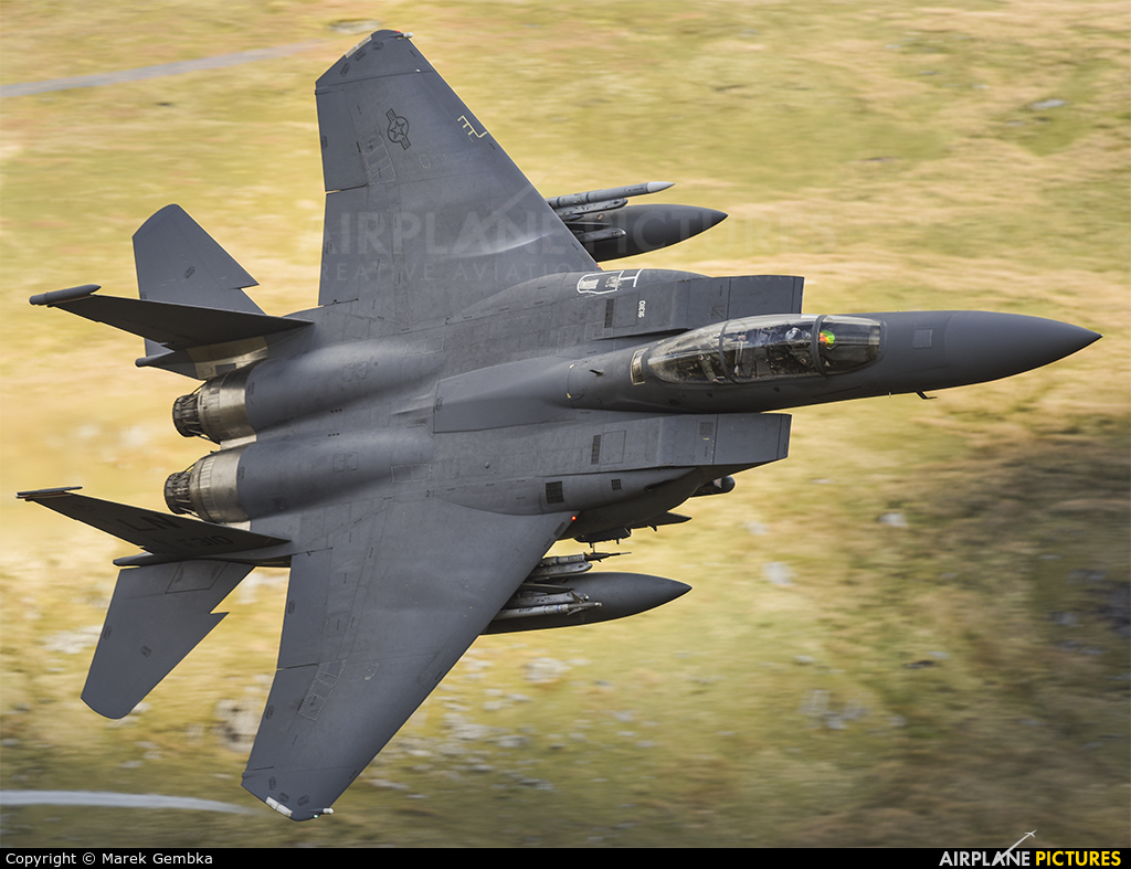 LN310 Force McDonnell Douglas F 15E Strike Eagle At Machynlleth Loop 7. Photo ID 867418