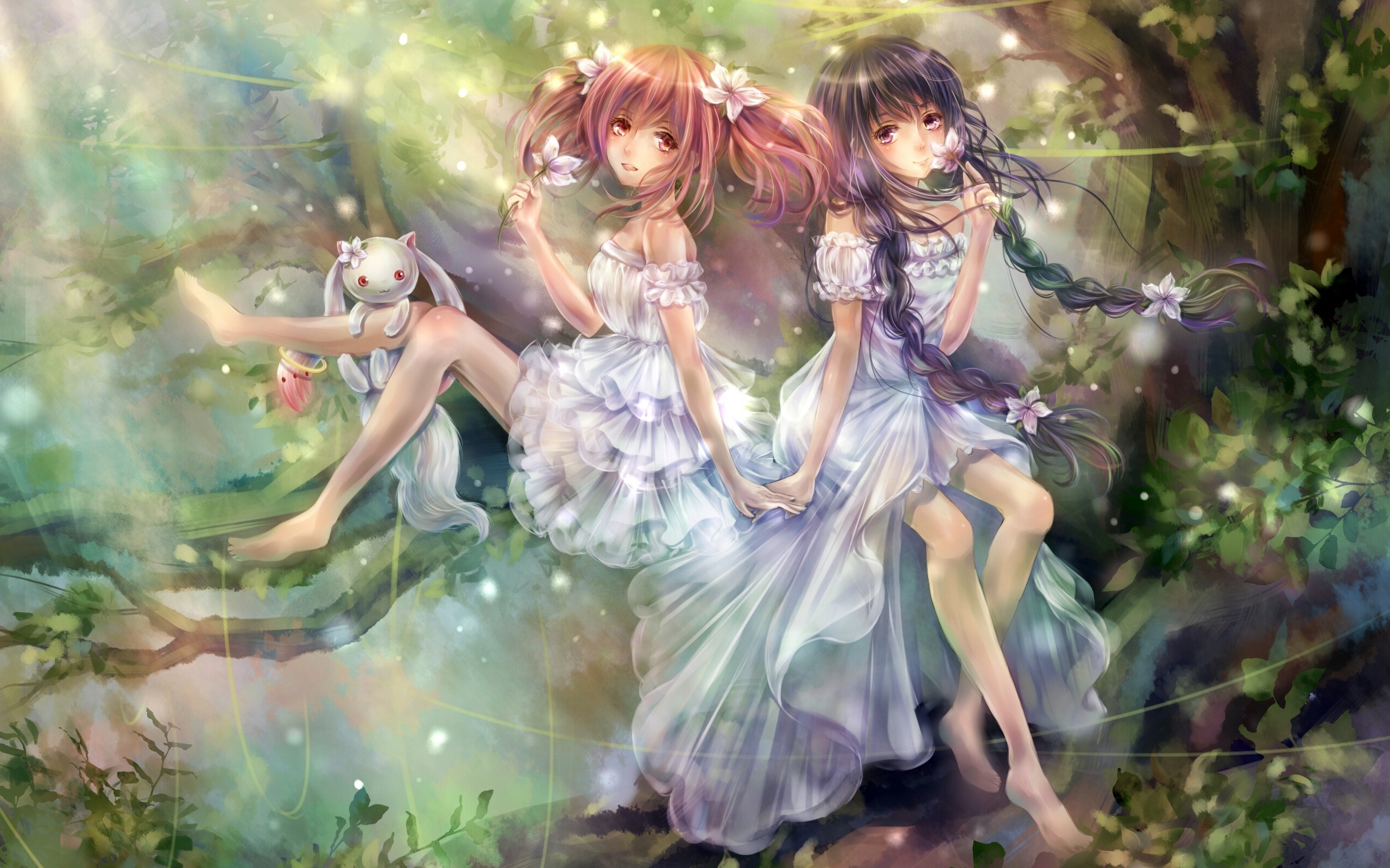 Wallpaper Magic girls anime 2560x1600 HD Picture, Image