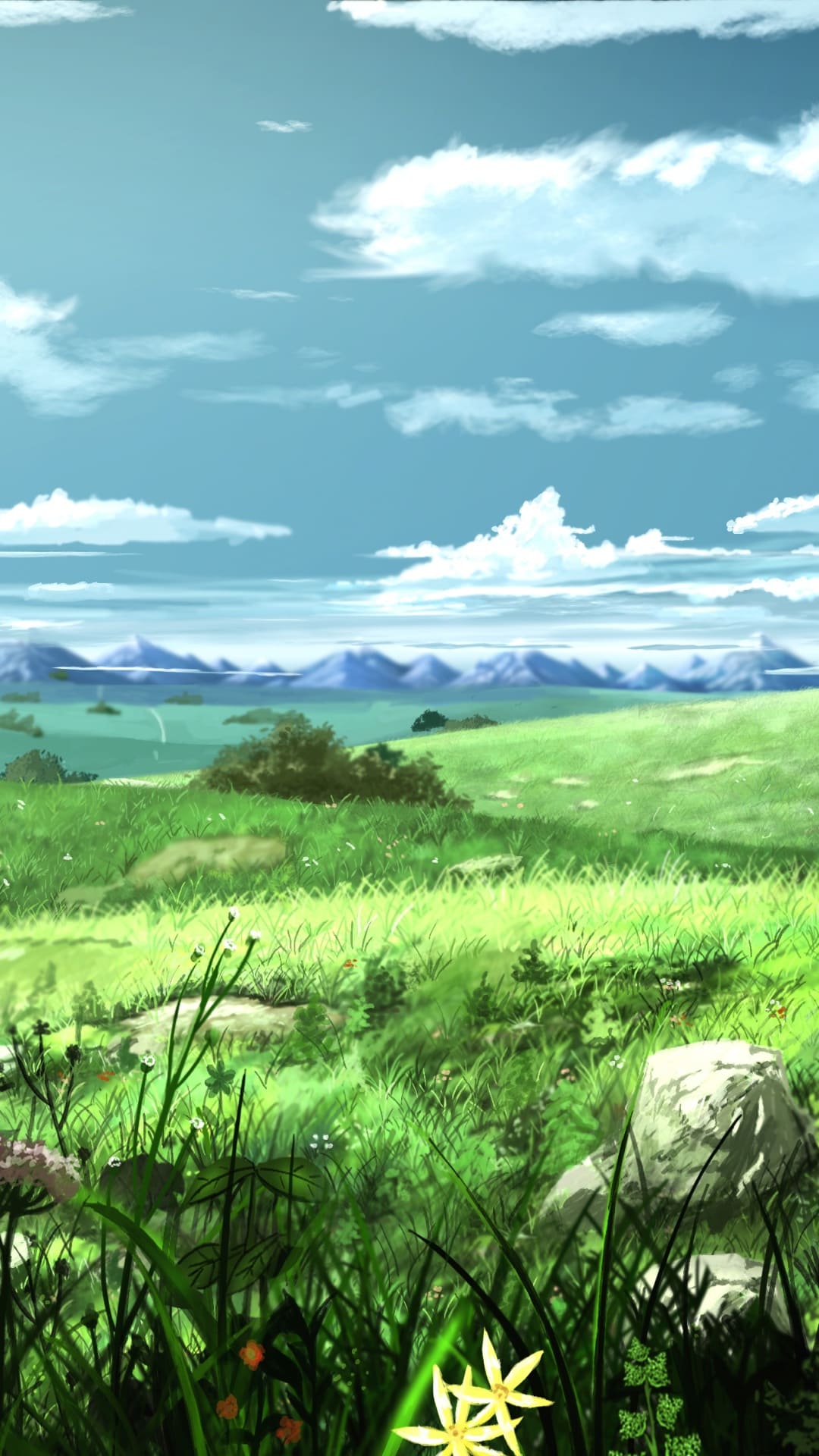 Anime Girl Beautiful Summer Scenery Grass Field 4K Wallpaper iPhone HD  Phone #840i