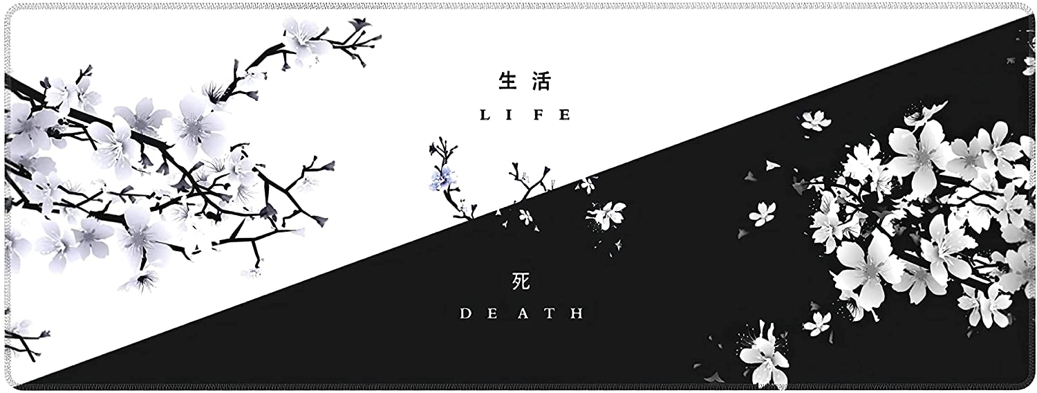 Free download Buy Black White Cherry Blossom Mouse Pad Japanese Sakura Death [1500x568] for your Desktop, Mobile & Tablet. Explore Japanese Black and White Wallpaper. Wallpaper Black And White