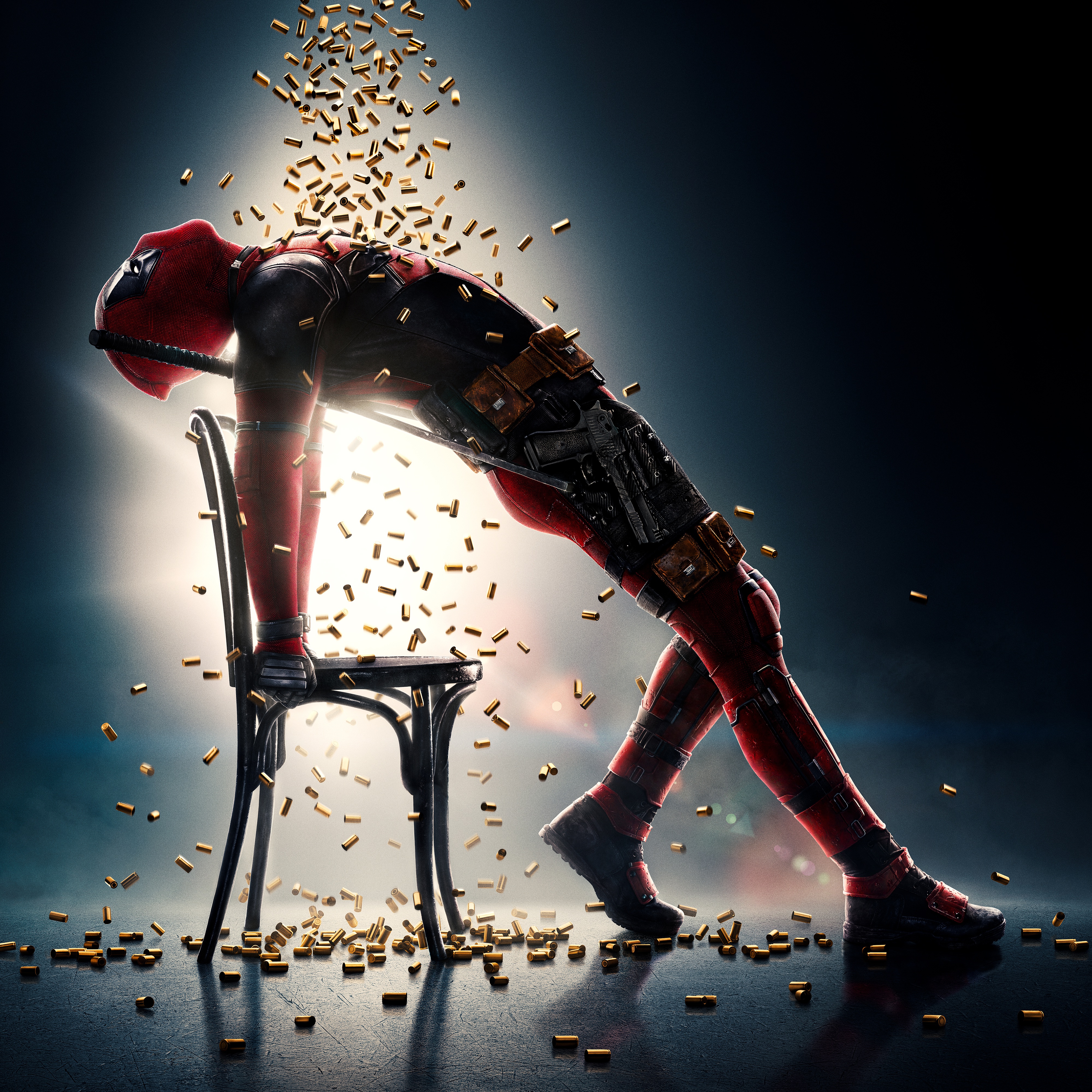 Deadpool Deadpool 2 Shell Casing Chair Superhero Wallpaper: 4000x4000
