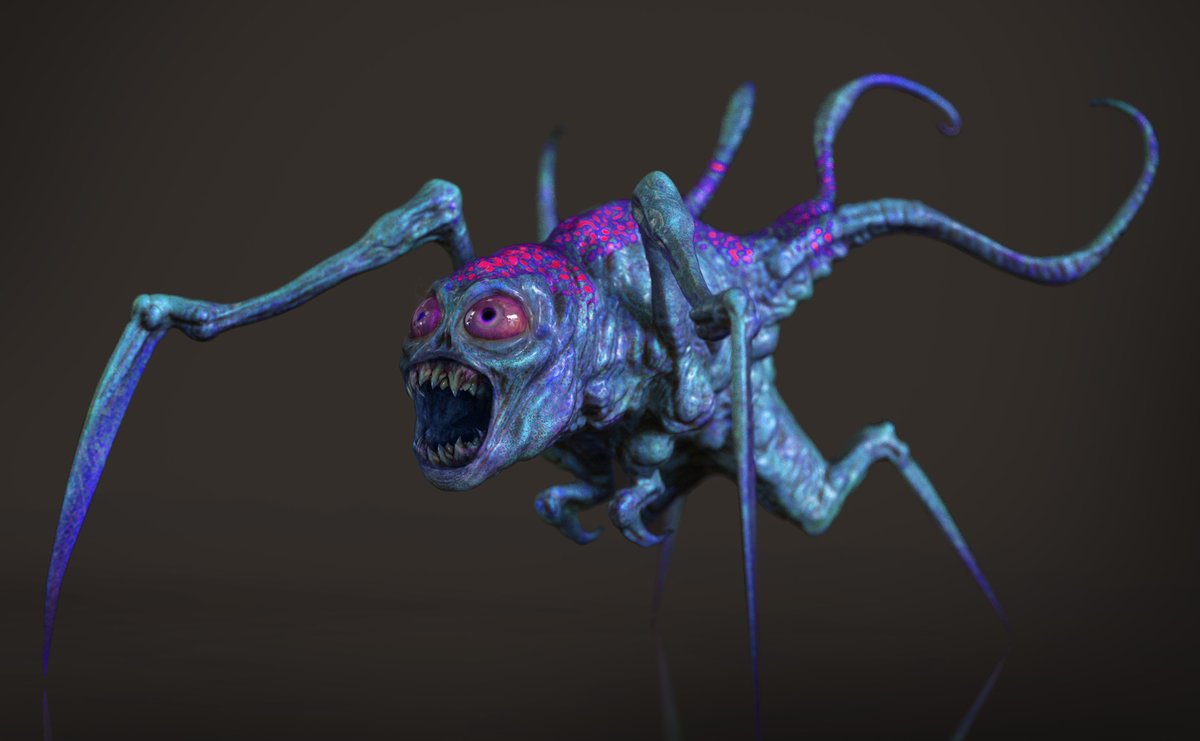 FANGORIA the NIGHTBOOKS team finally settled on a design for the Shredder, they explored various sets of eyes and colors to make sure the creature looked as scary and