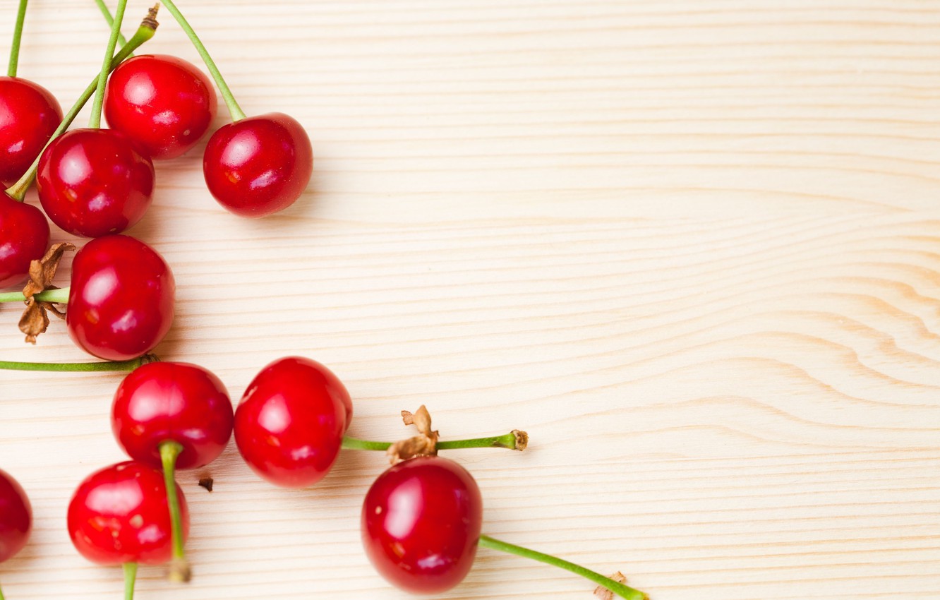 Wallpaper cherry, berries, background, Wallpaper, food, wallpaper, widescreen, background, full screen, HD wallpaper, widescreen image for desktop, section еда