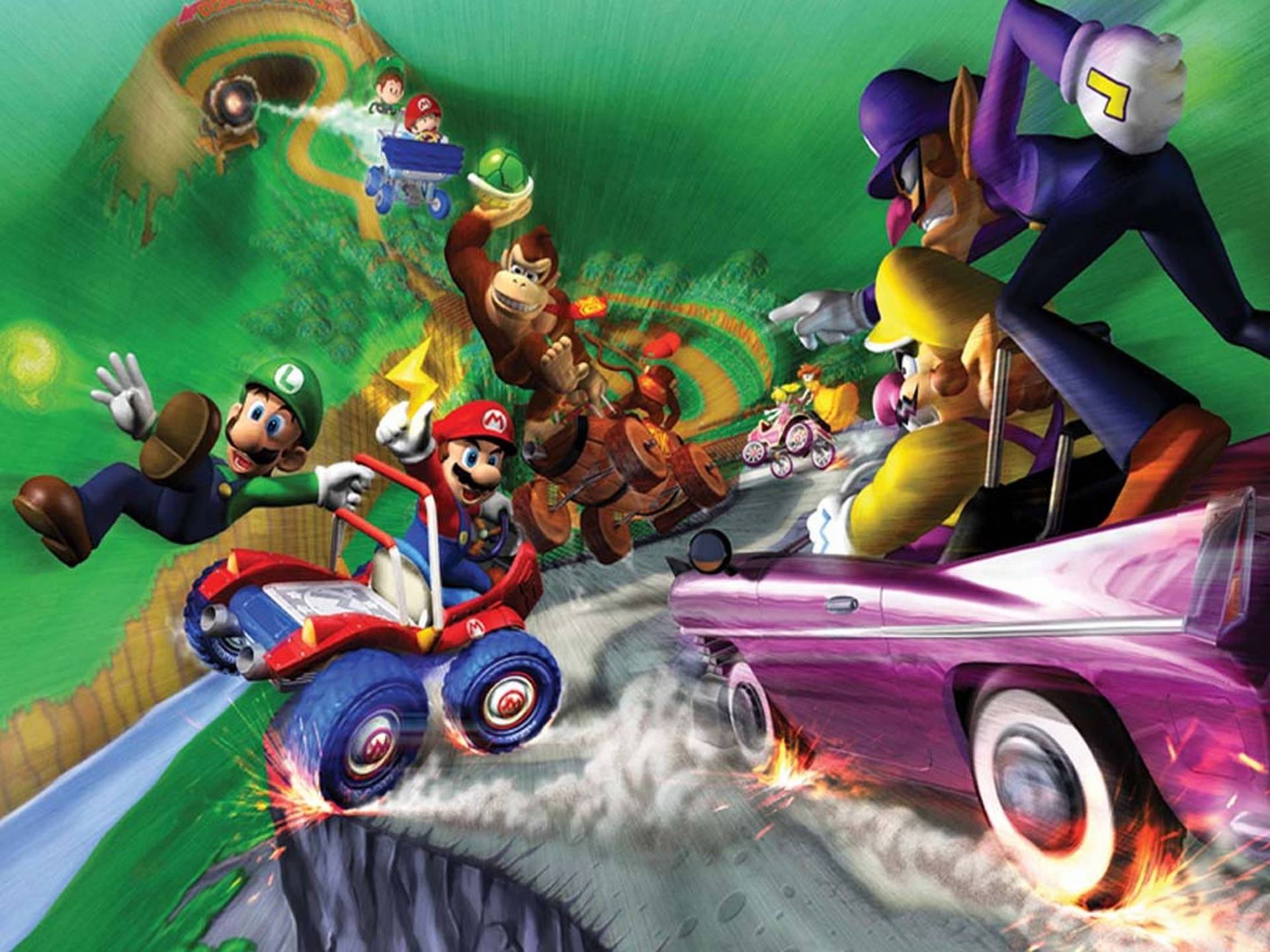 Download Mario Kart Characters Wallpaper