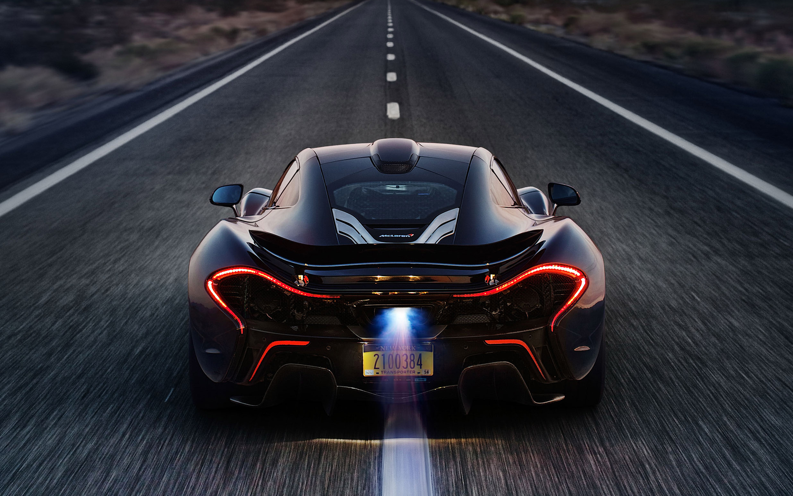 Wallpaper 4k McLaren P1 Death Valley Race track Wallpaper