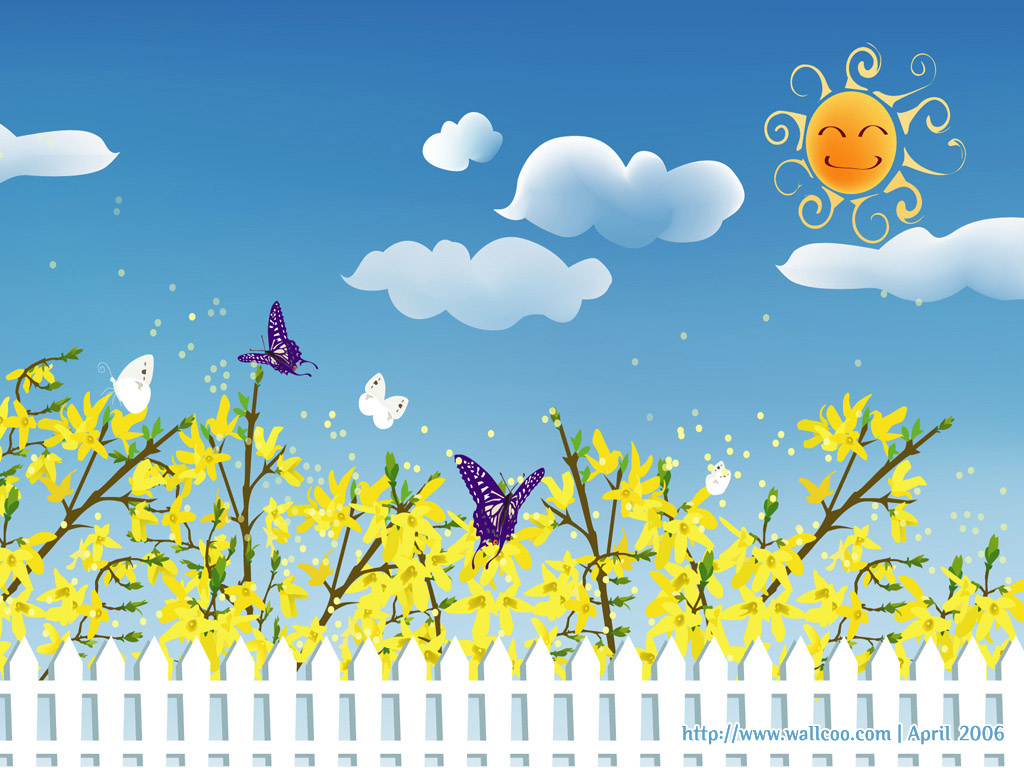 Cartoon Spring Wallpaper