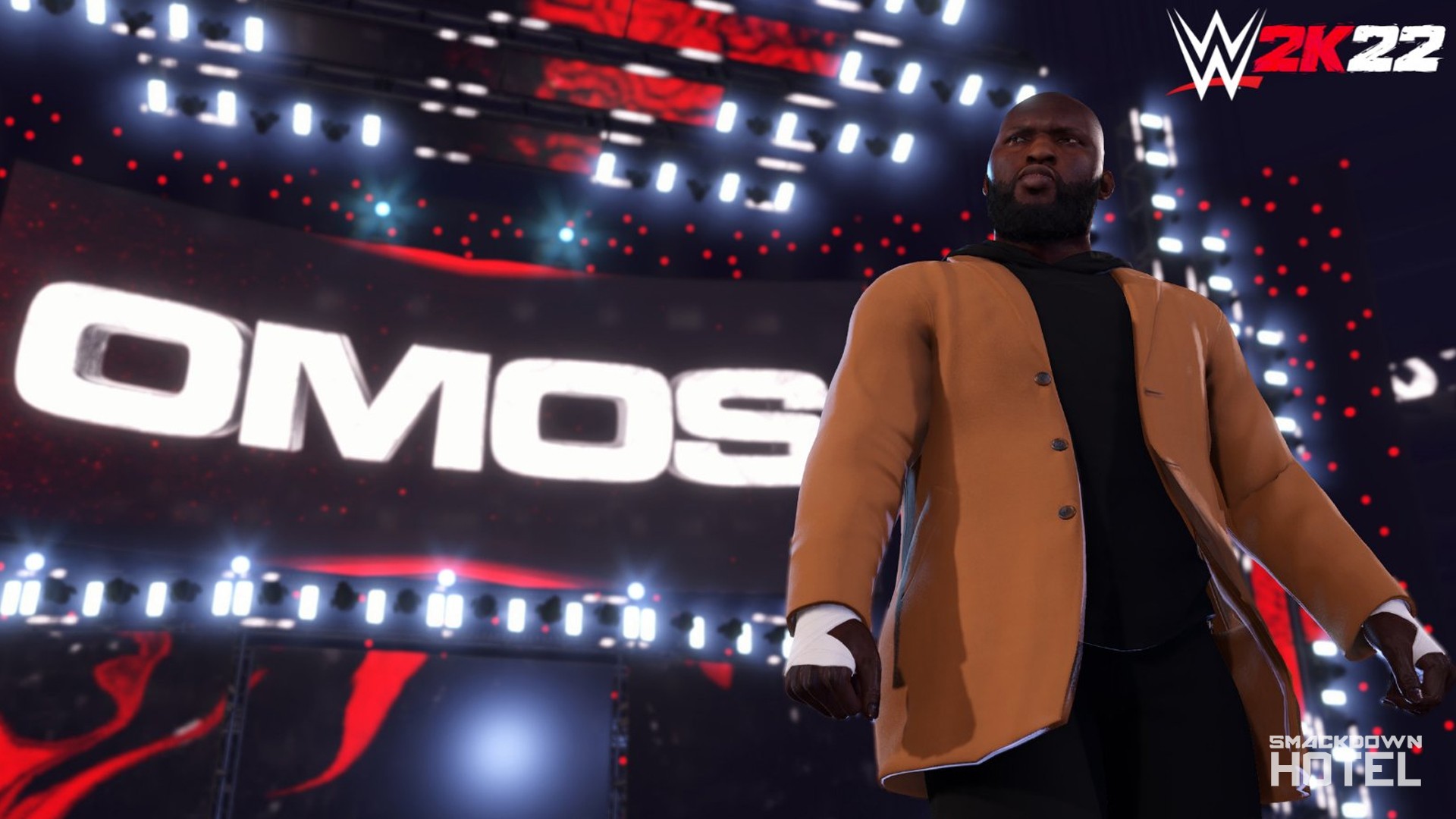 Omos. WWE 2K22 Roster